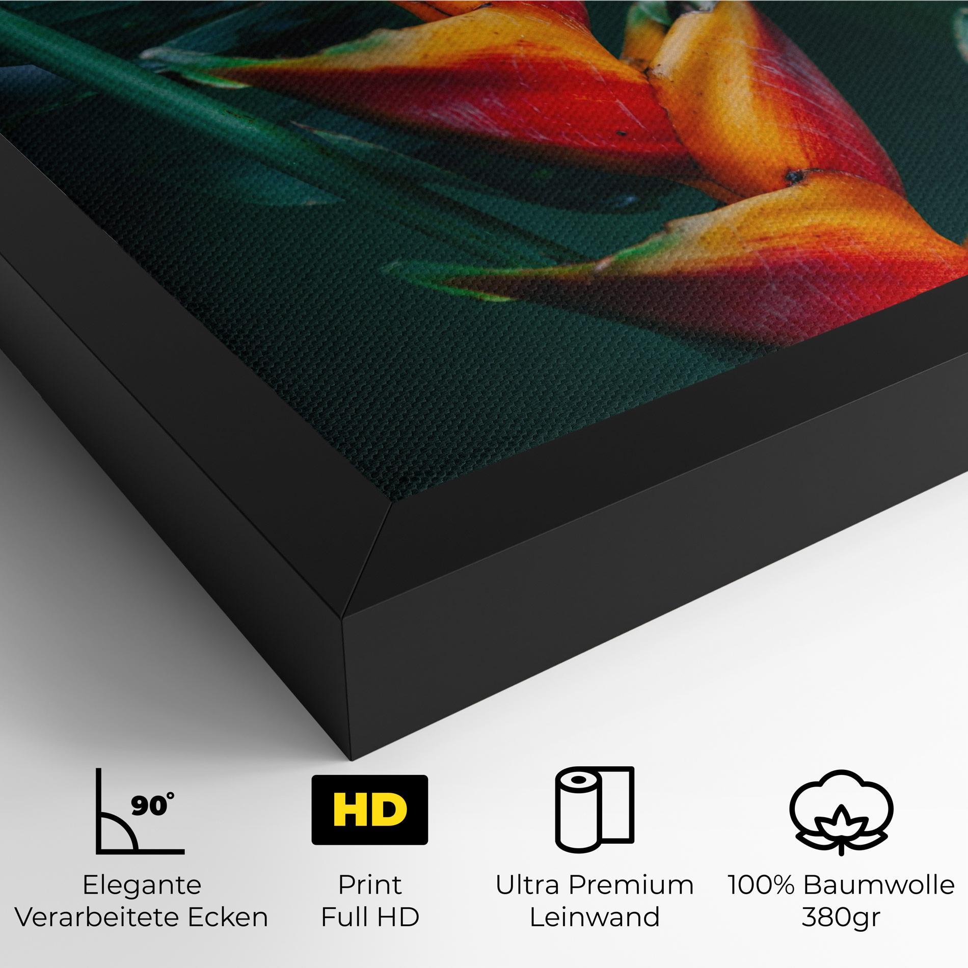 Leinwandbild Red Orange Exotic mockup 4