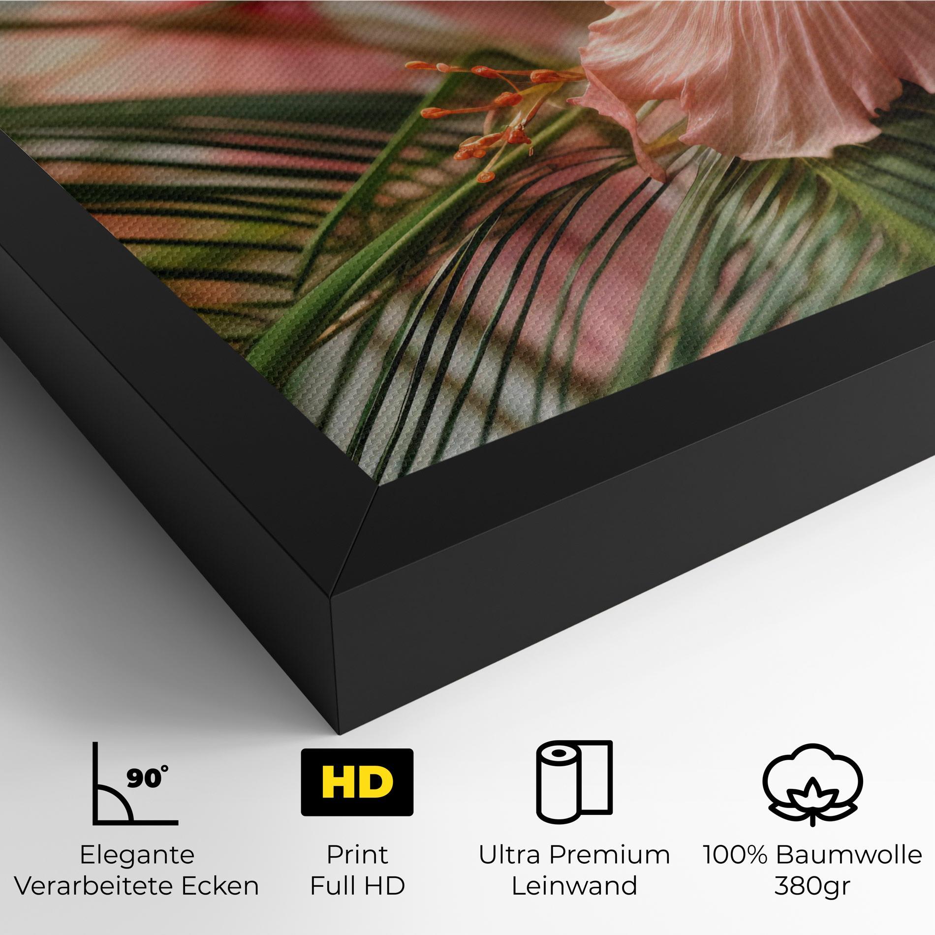 Leinwandbild Sunset Exotic Flower mockup 4