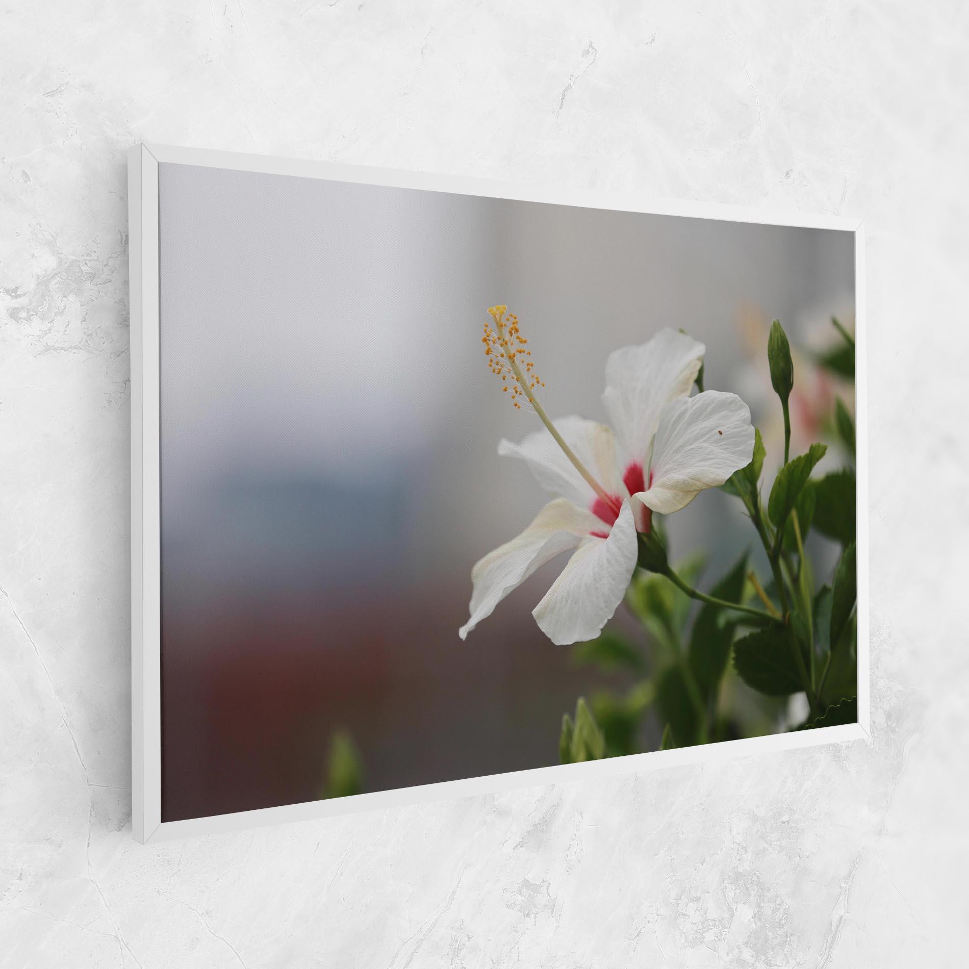 Leinwandbild Exotic White Flower mockup 1