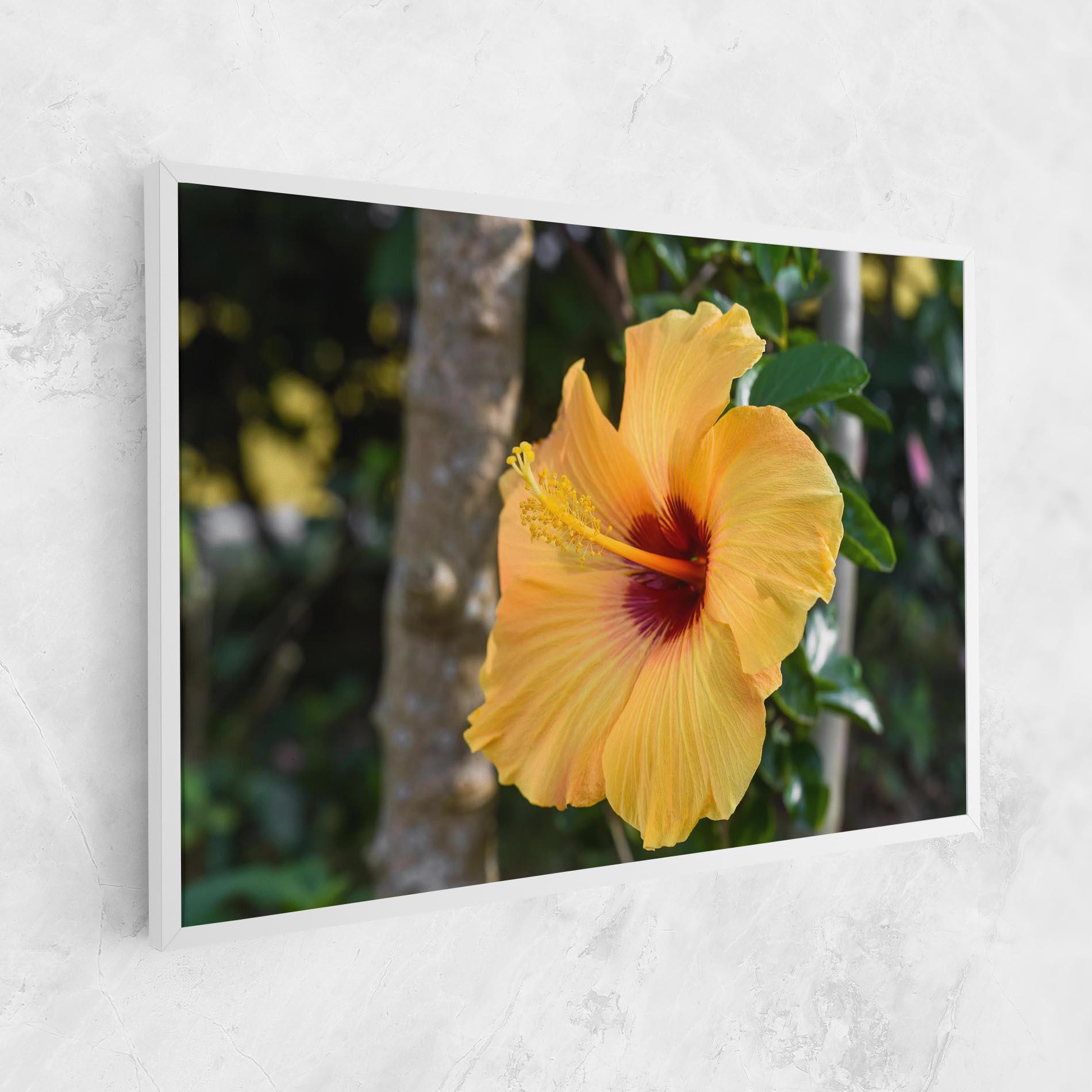 Leinwandbild Yellow Hibiscus mockup 1