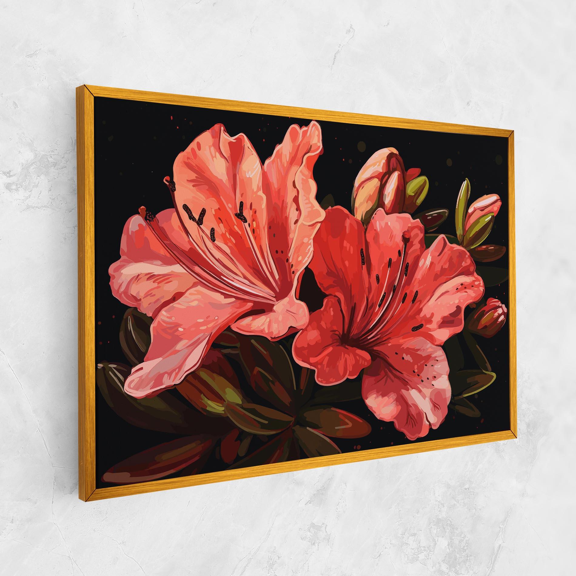 Leinwandbild Art Exotic Flower mockup 1