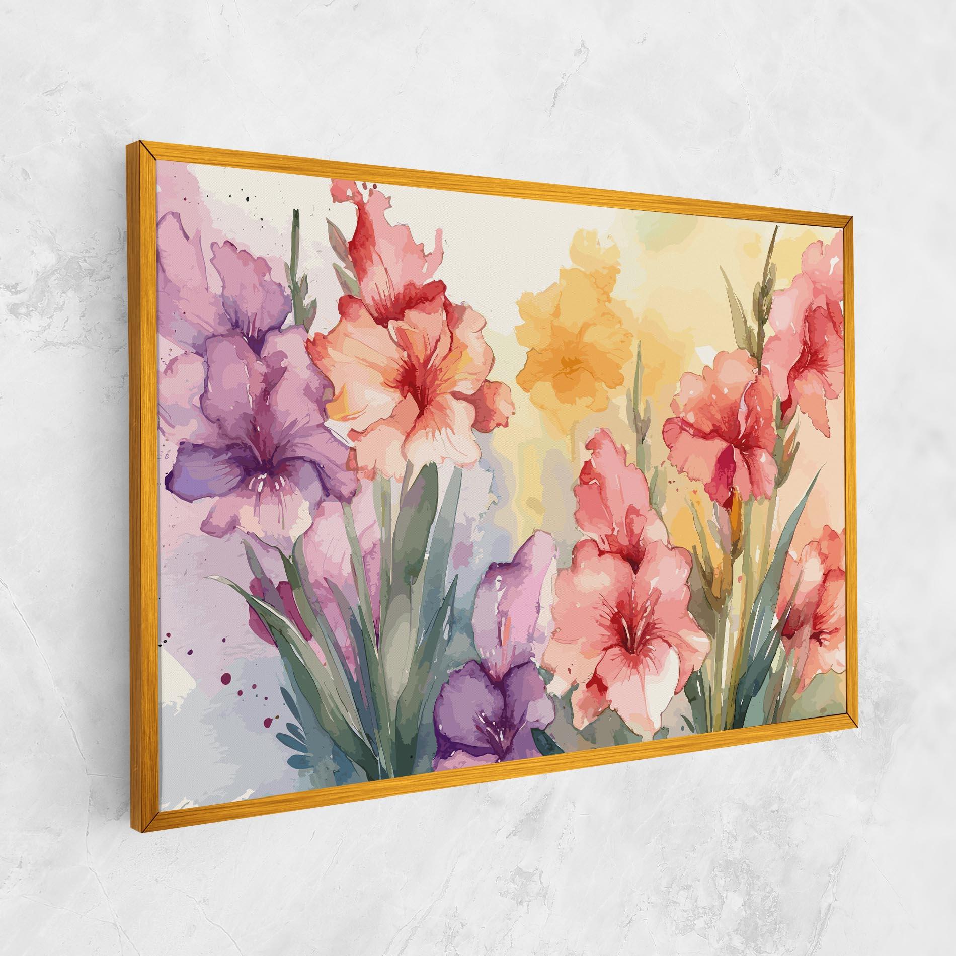 Leinwandbild Exotic Watercolor mockup 1