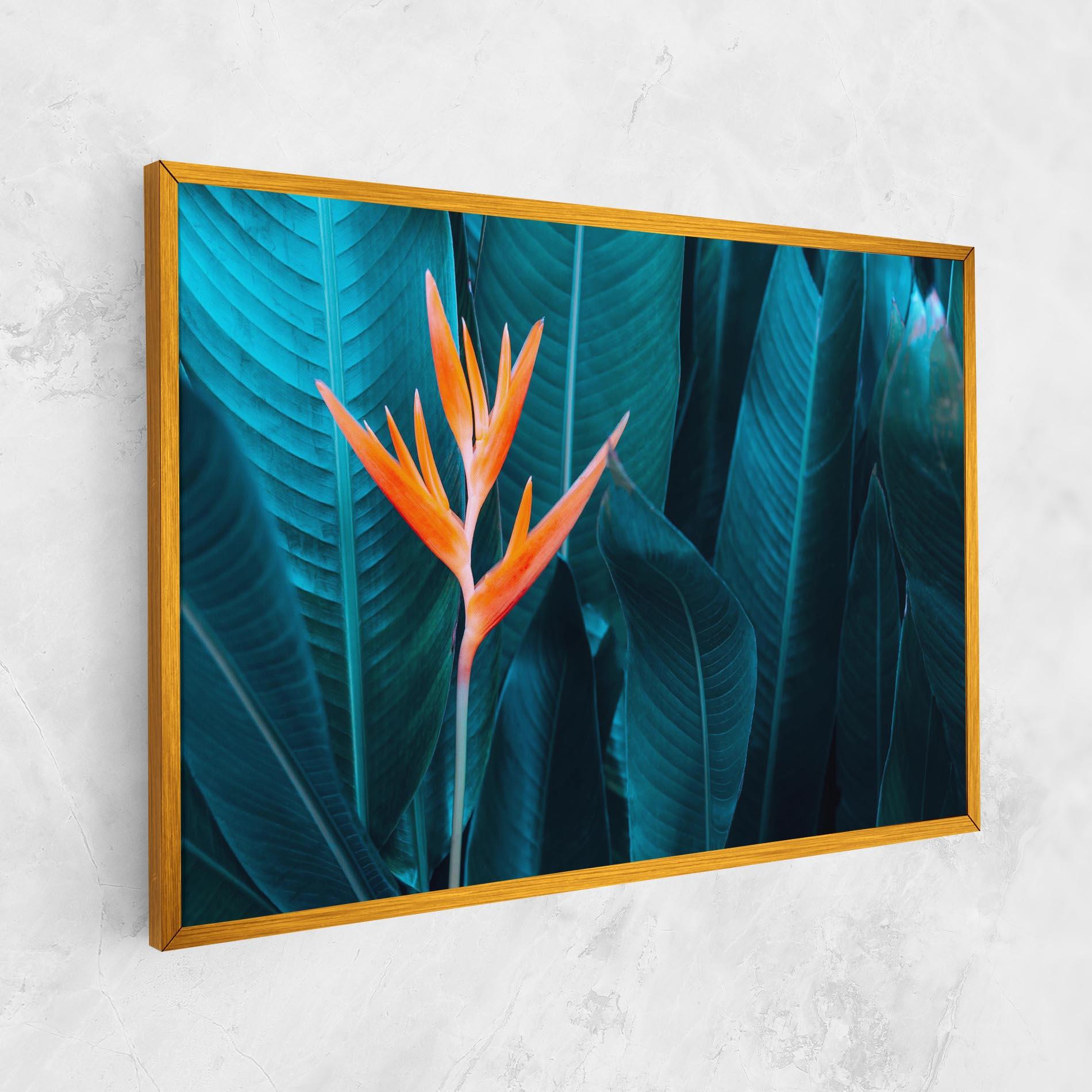 Leinwandbild Orange Green Exotic mockup 1