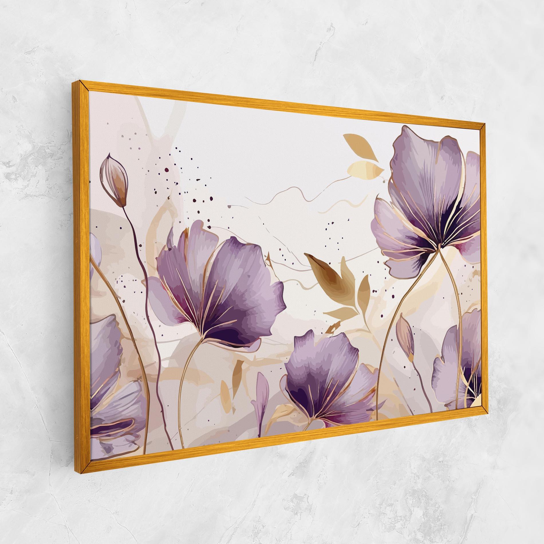 Leinwandbild Purple Gold Exotic mockup 1