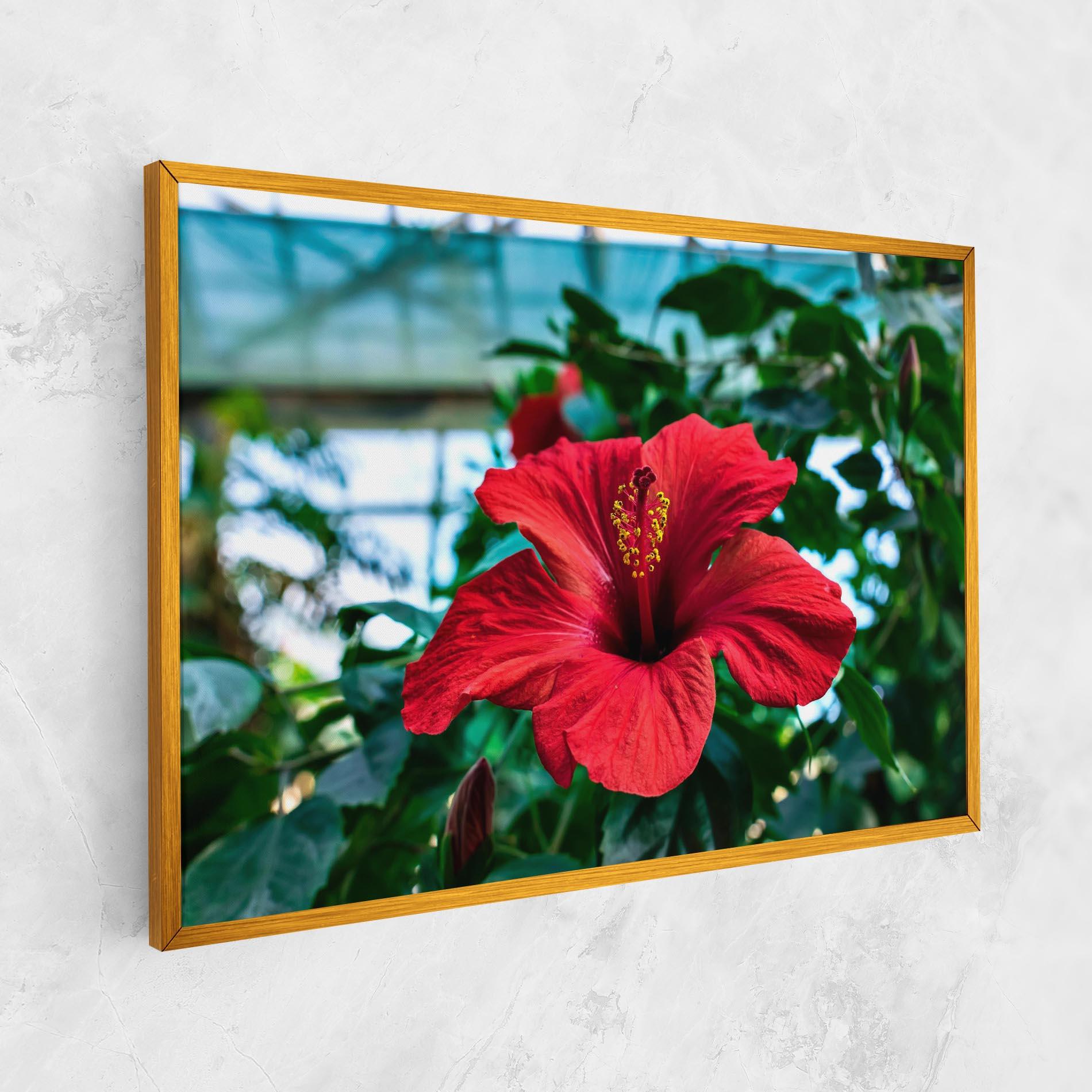 Leinwandbild Red Exotic Plant mockup 1