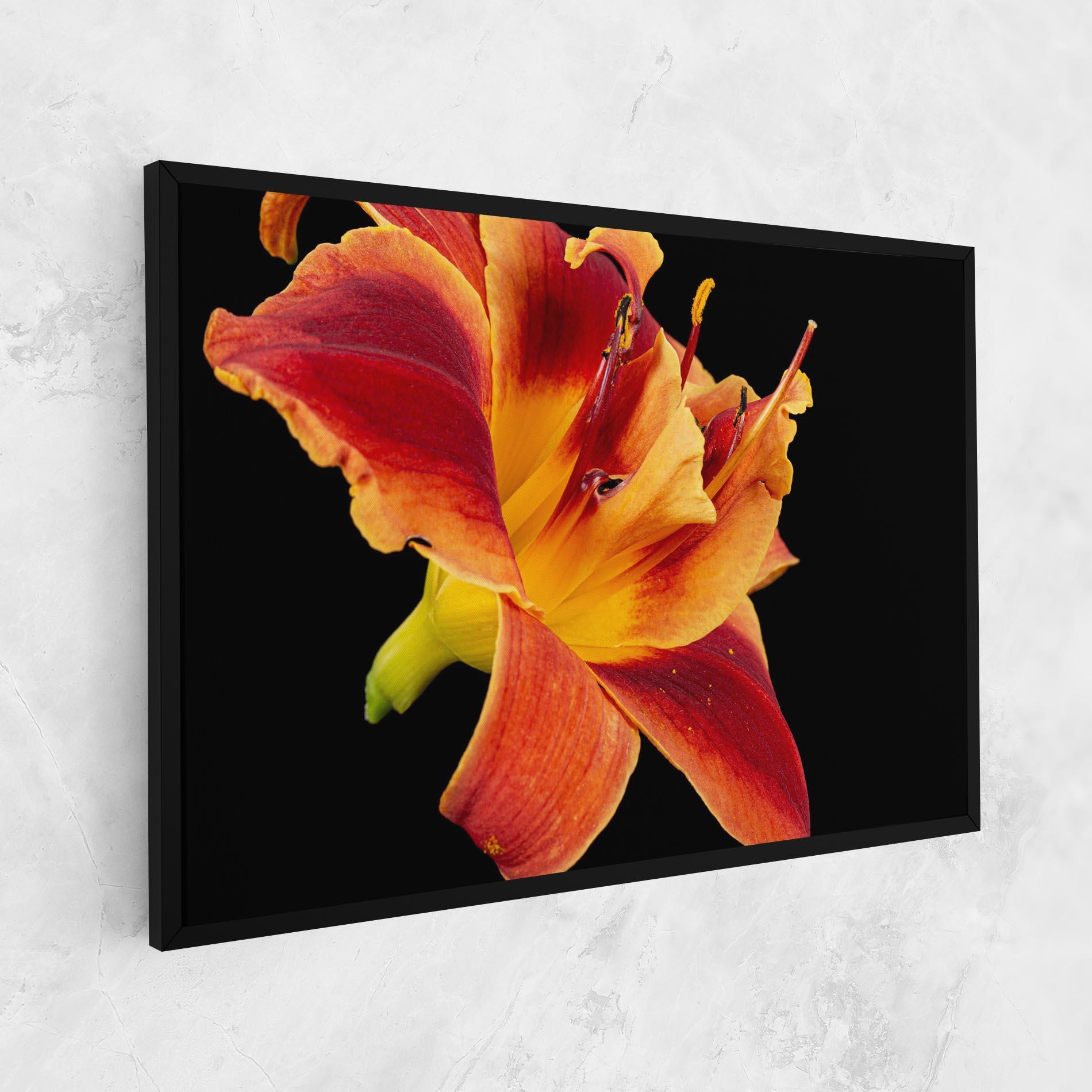 Leinwandbild Exotic Orange Red mockup 1