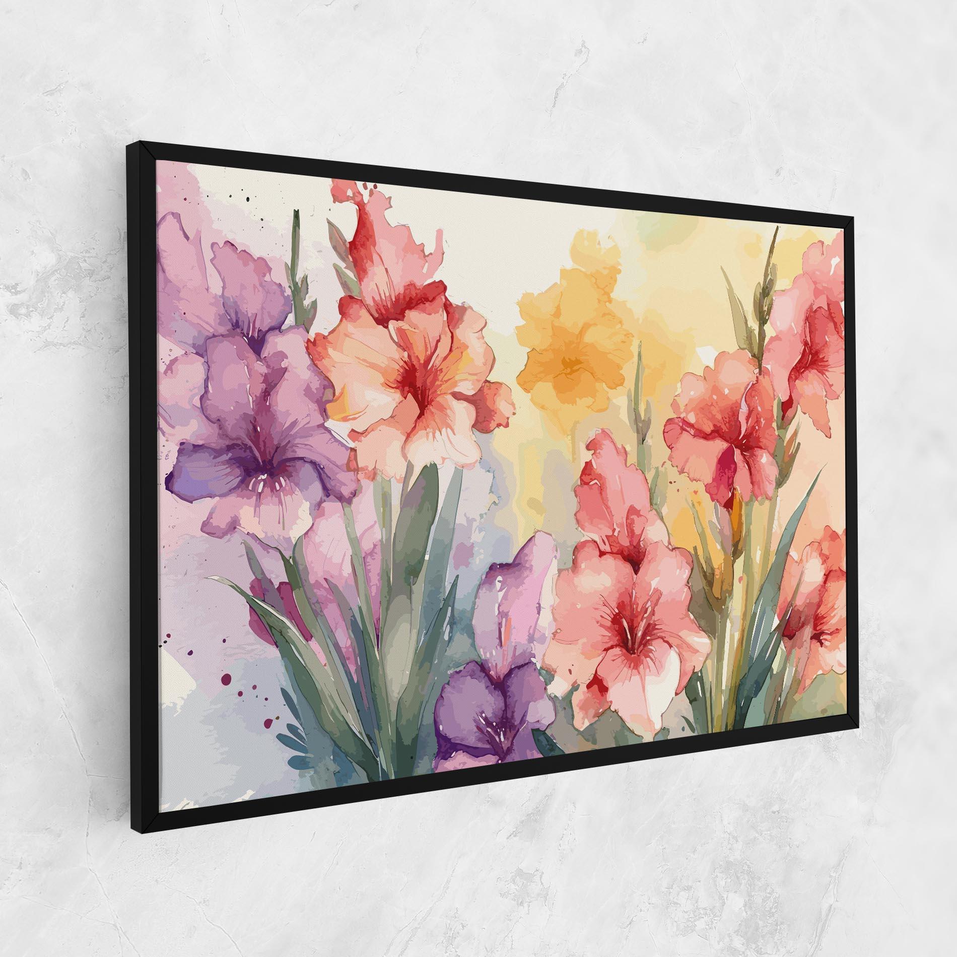 Leinwandbild Exotic Watercolor mockup 1