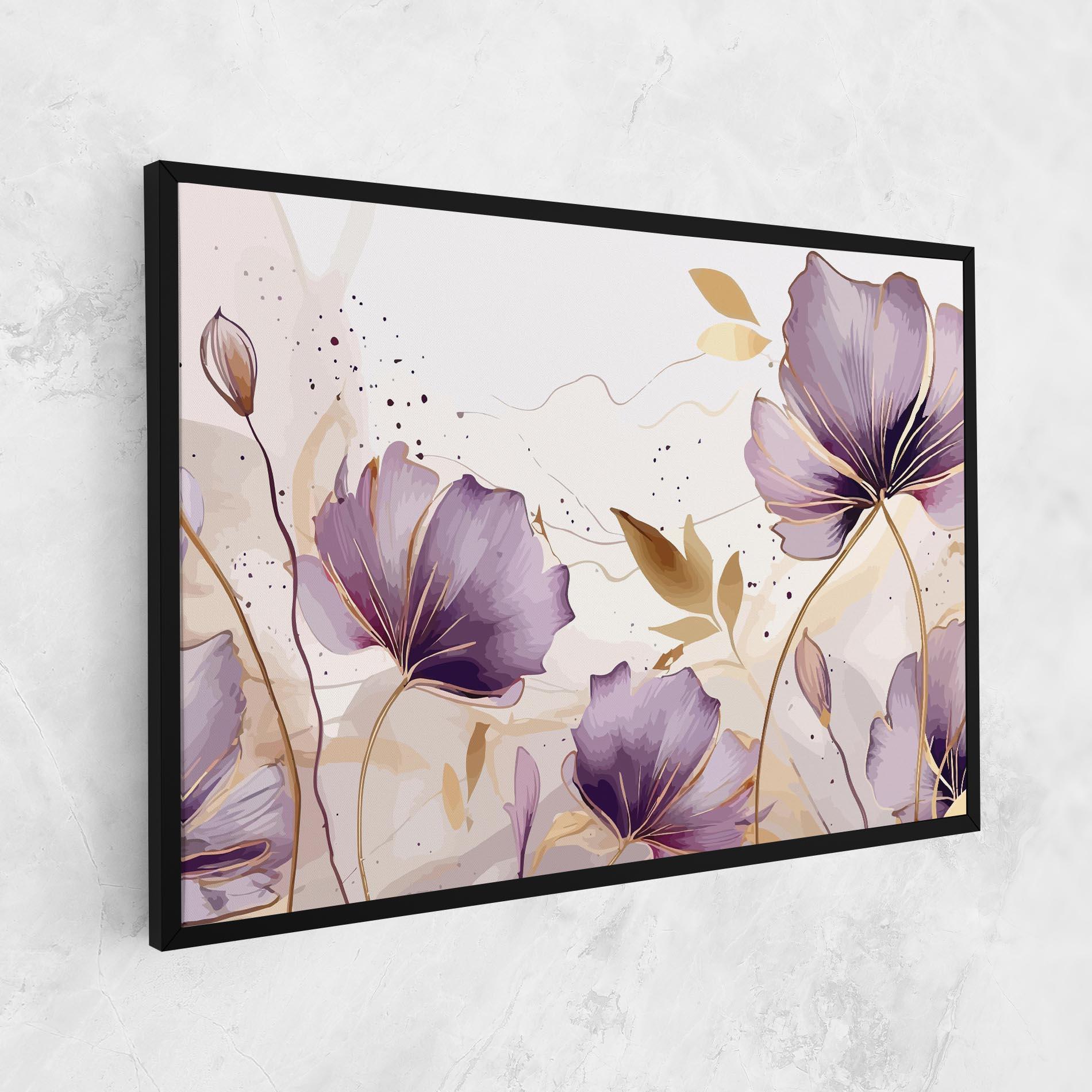 Leinwandbild Purple Gold Exotic mockup 1