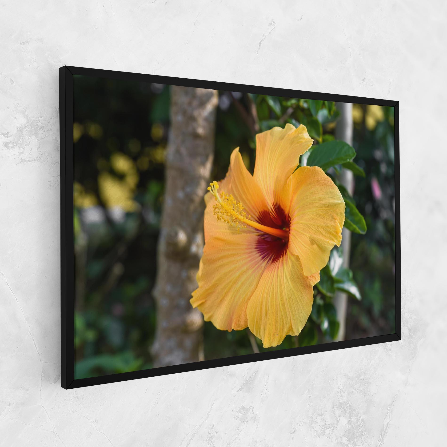 Leinwandbild Yellow Hibiscus mockup 1