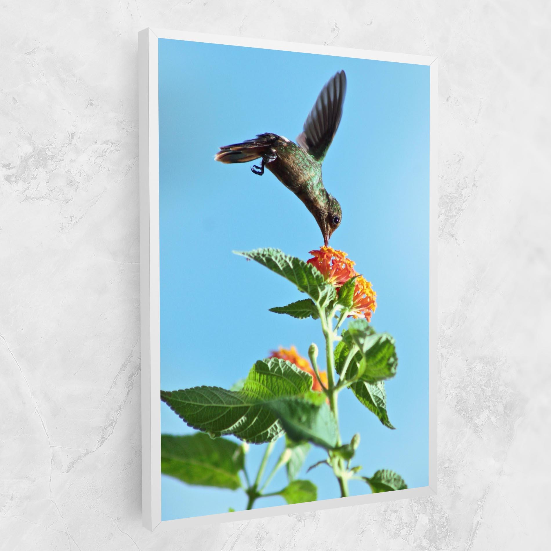 Leinwandbild Bird Exotic Flower mockup 1