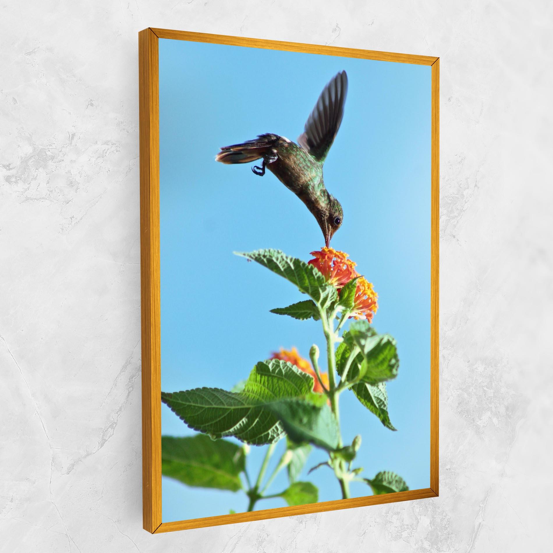 Leinwandbild Bird Exotic Flower mockup 1