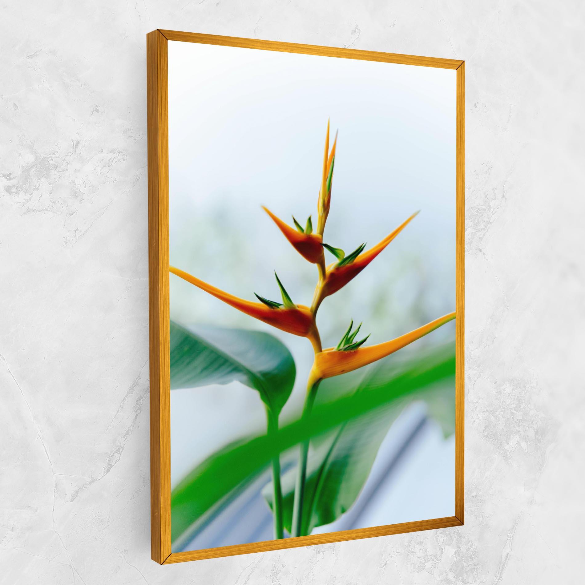 Leinwandbild Exotic Orange Green mockup 1