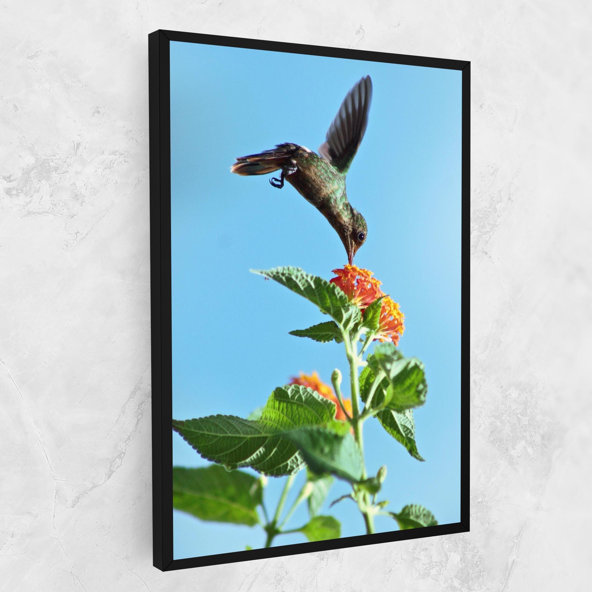 Leinwandbild Bird Exotic Flower mockup 1