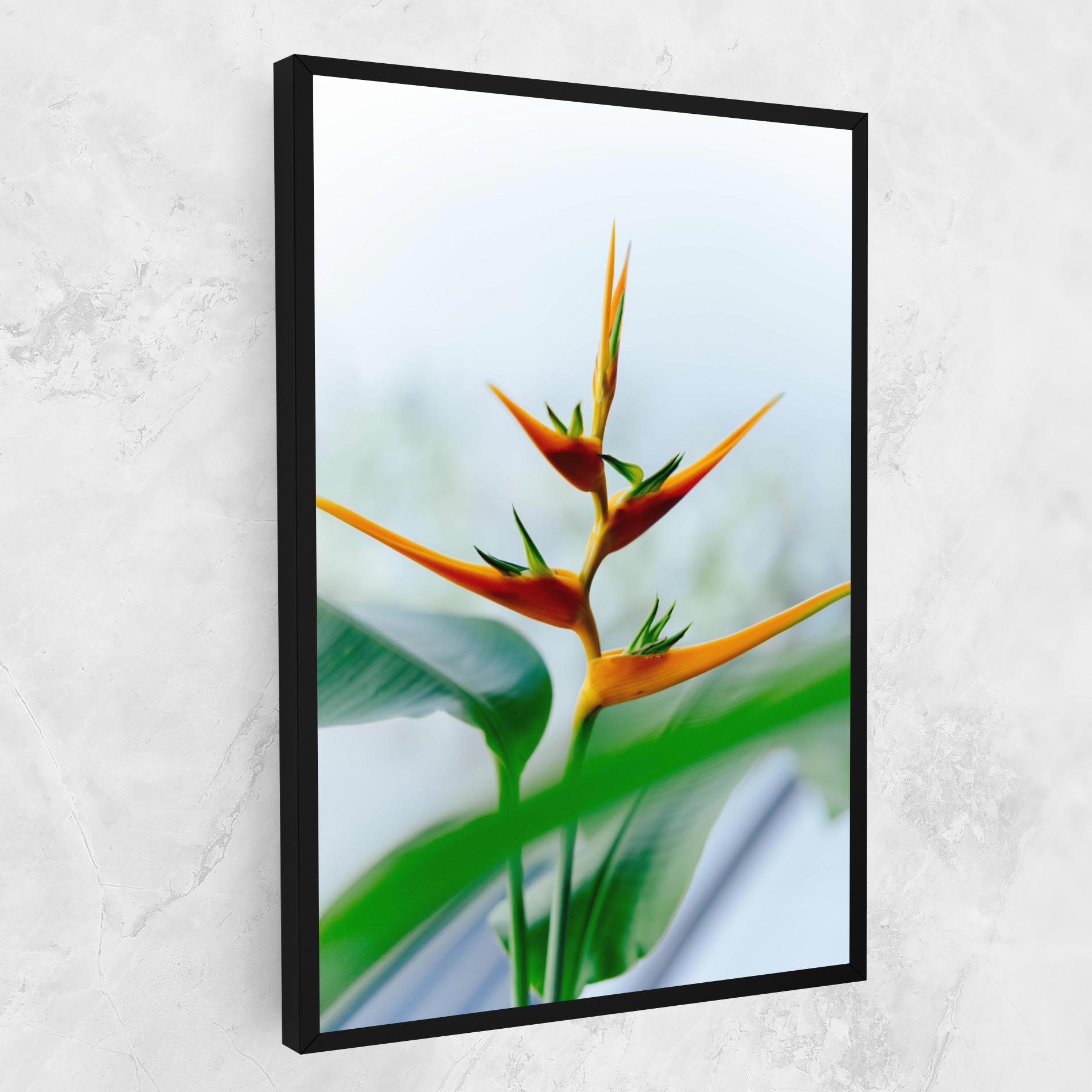 Leinwandbild Exotic Orange Green mockup 1