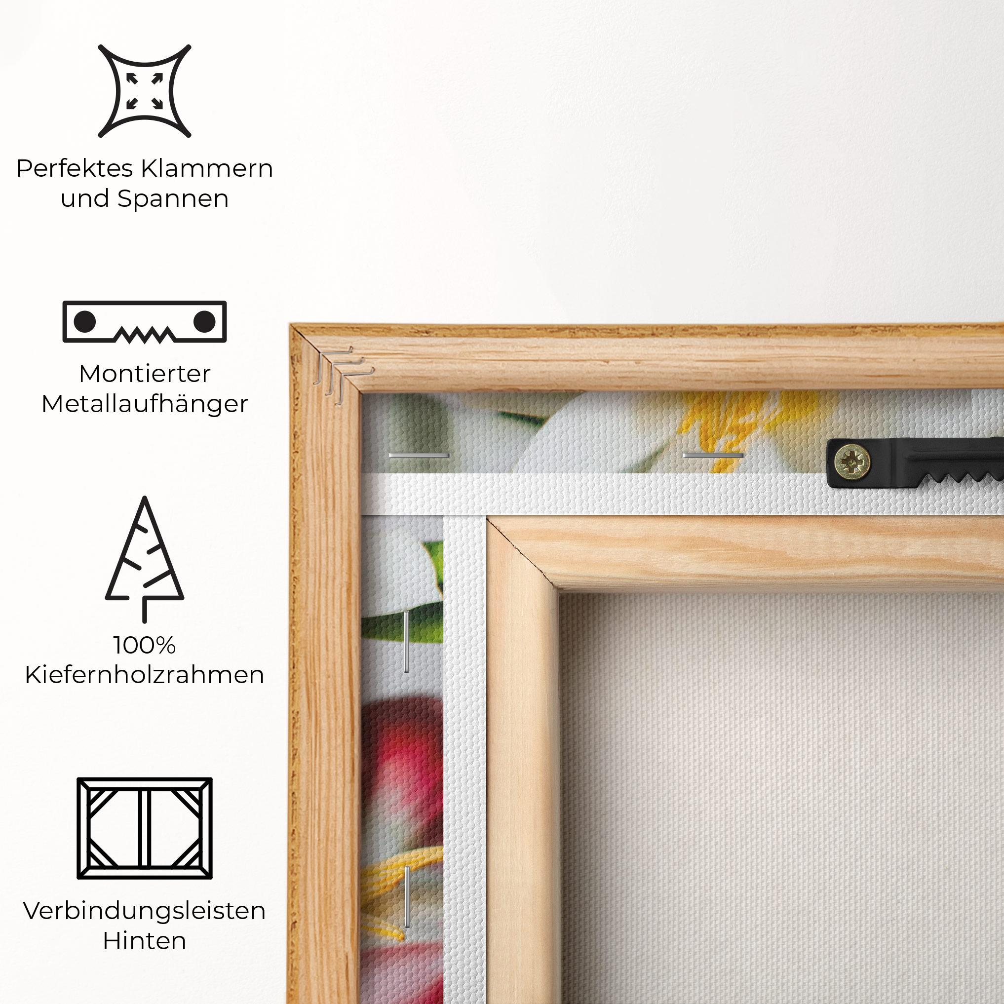 Leinwandbild Beautiful Exotic Flower mockup 5