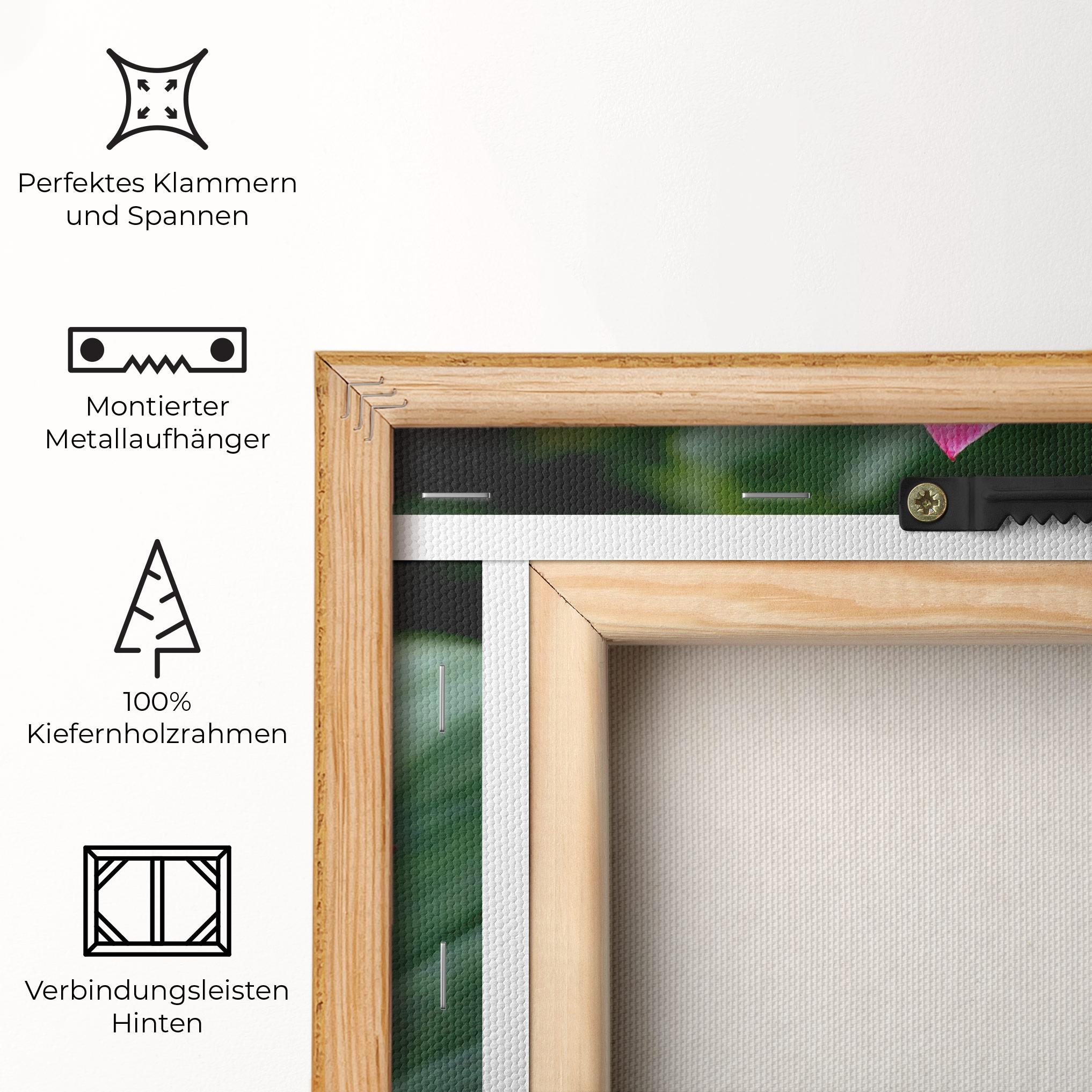 Leinwandbild Beautiful Pink Exotic mockup 5