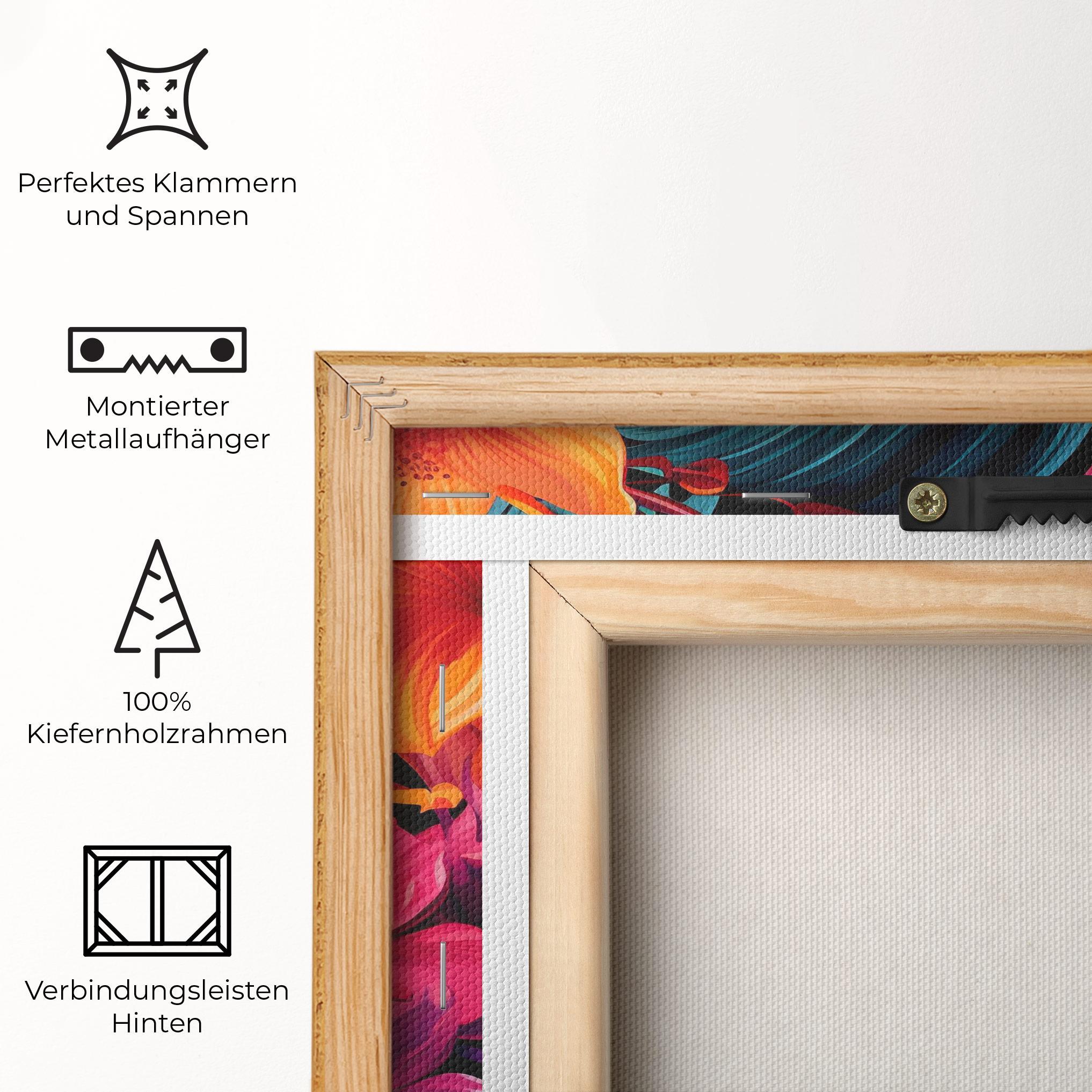 Leinwandbild Exotic Patern mockup 5