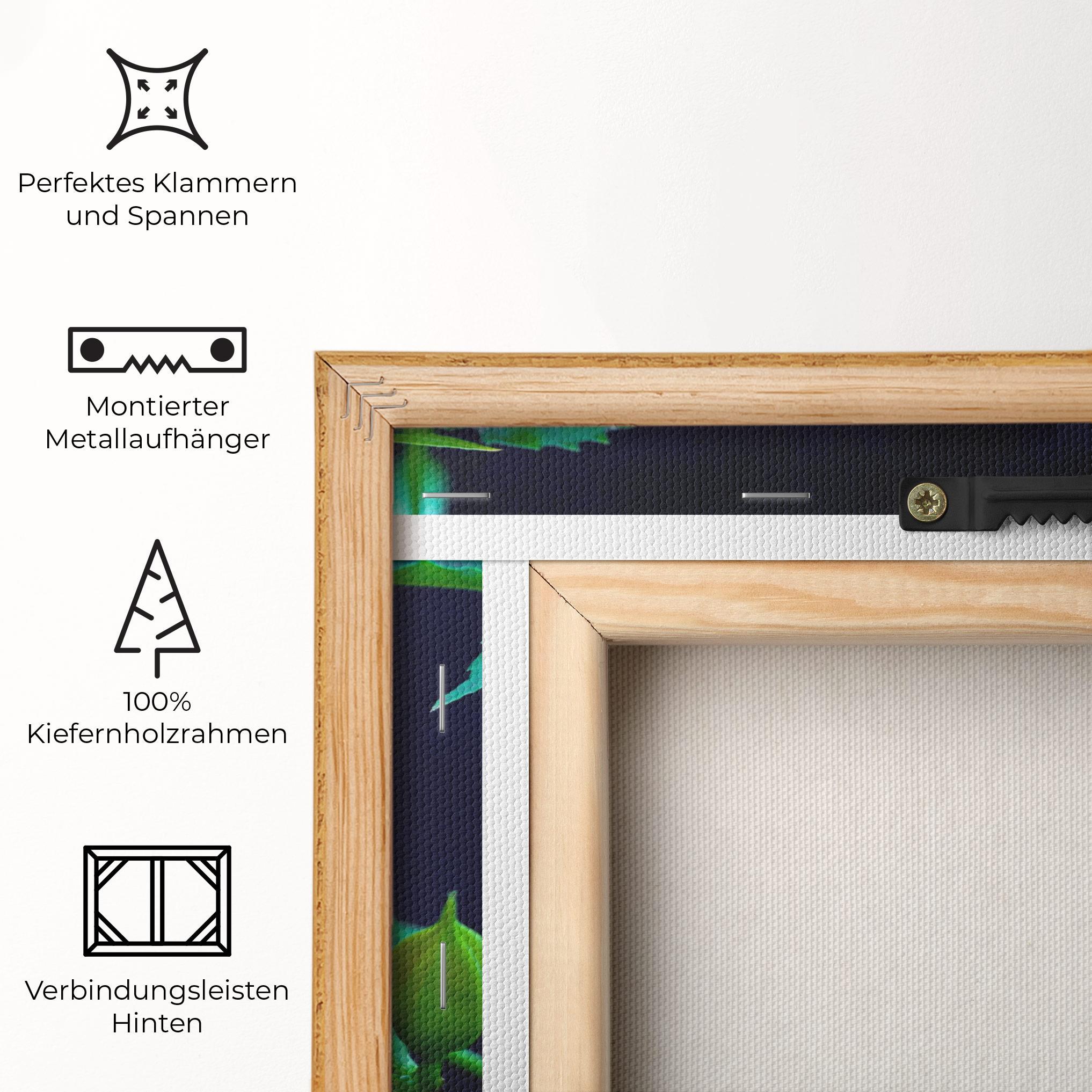 Leinwandbild Exotic Pink Plant mockup 5