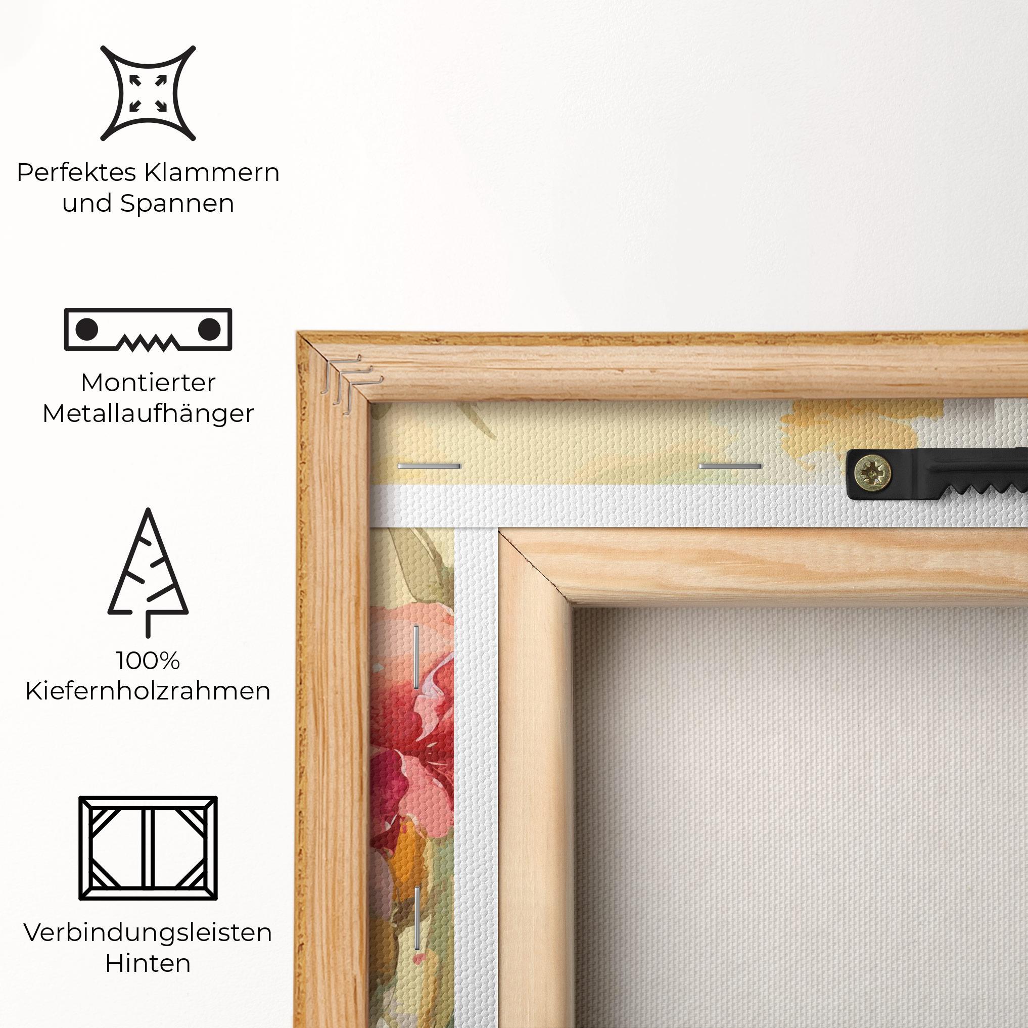 Leinwandbild Exotic Watercolor mockup 5