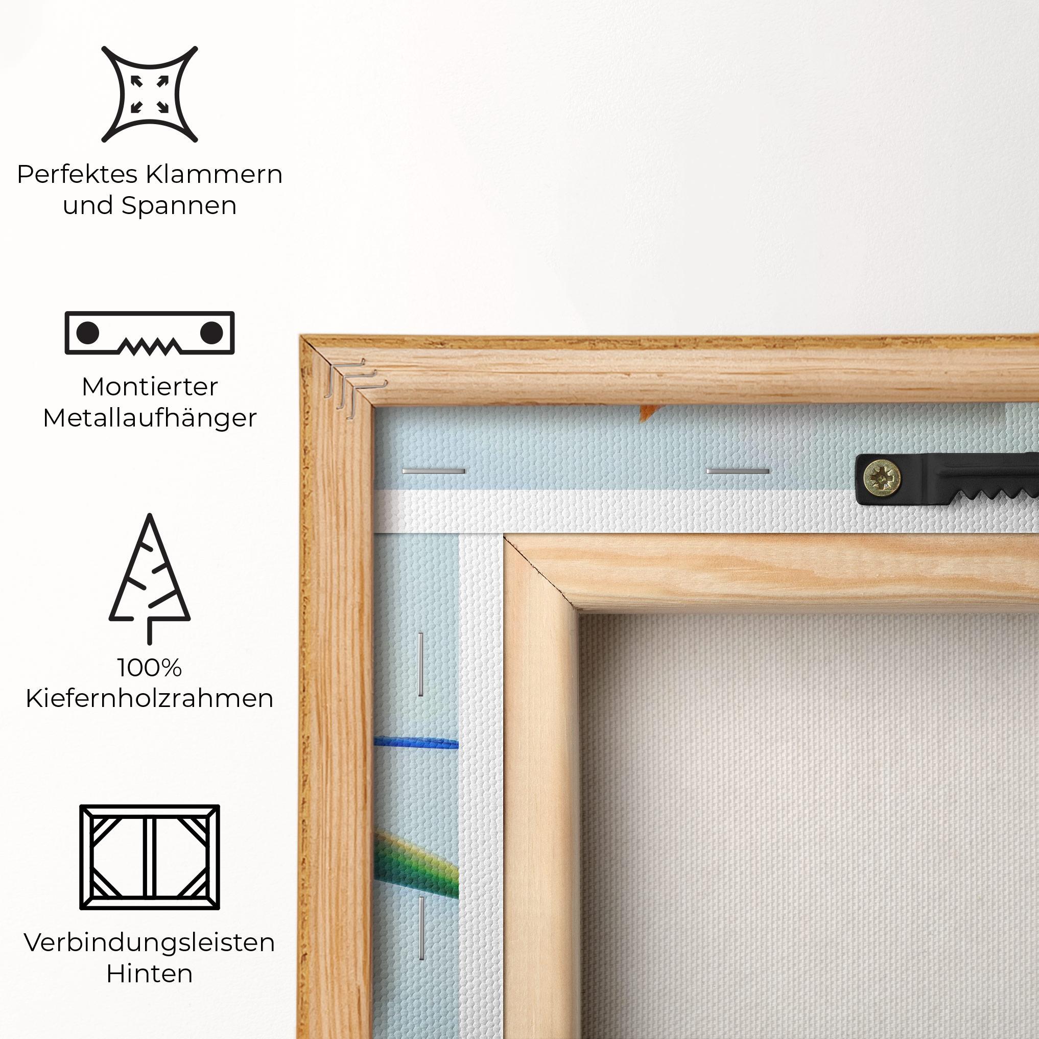 Leinwandbild Green Orange Exotic mockup 5