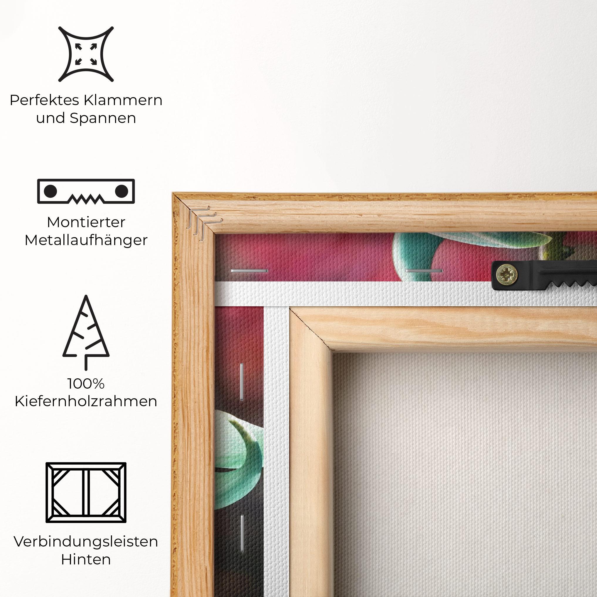 Leinwandbild Pastel Green Plant mockup 5