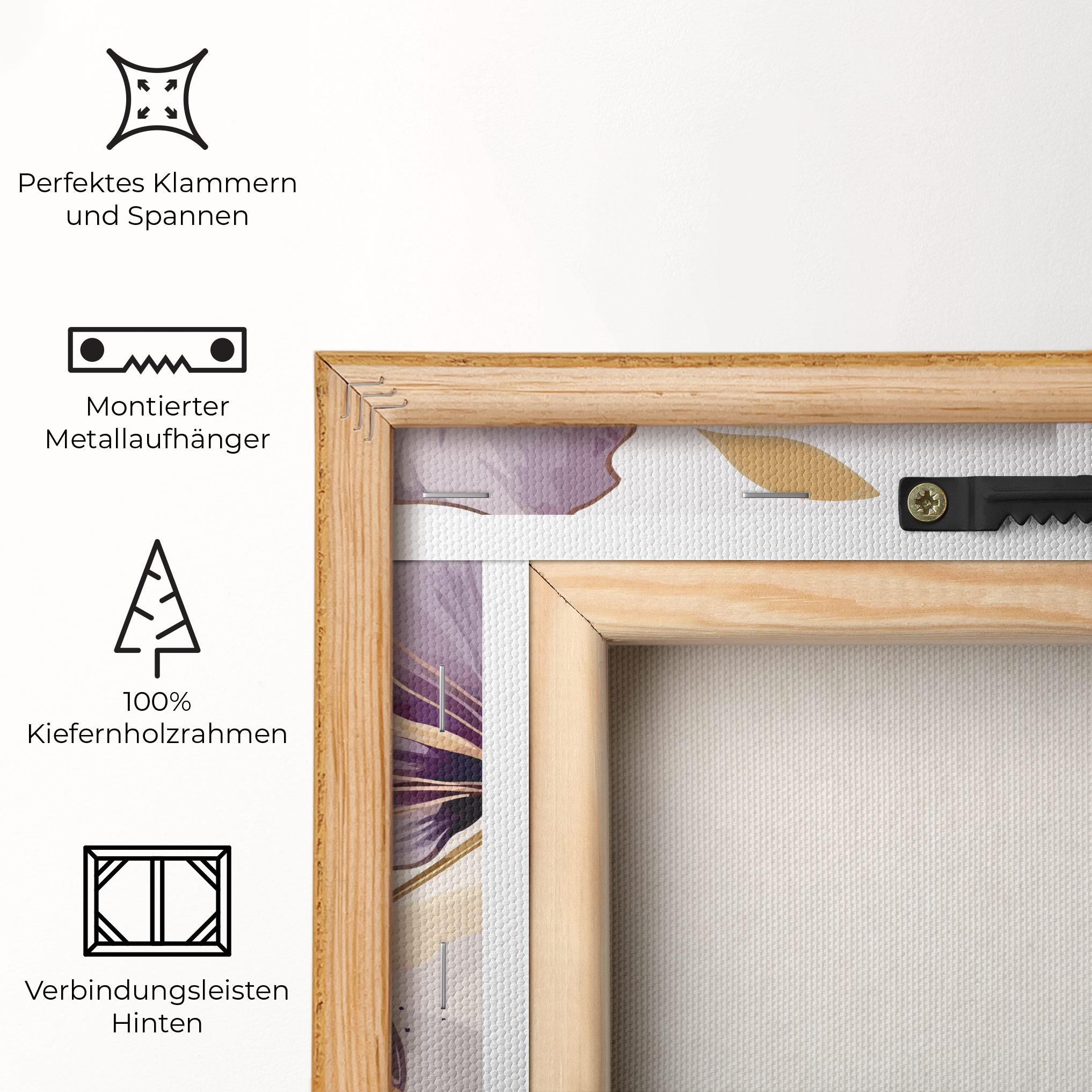 Leinwandbild Purple Gold Exotic mockup 5