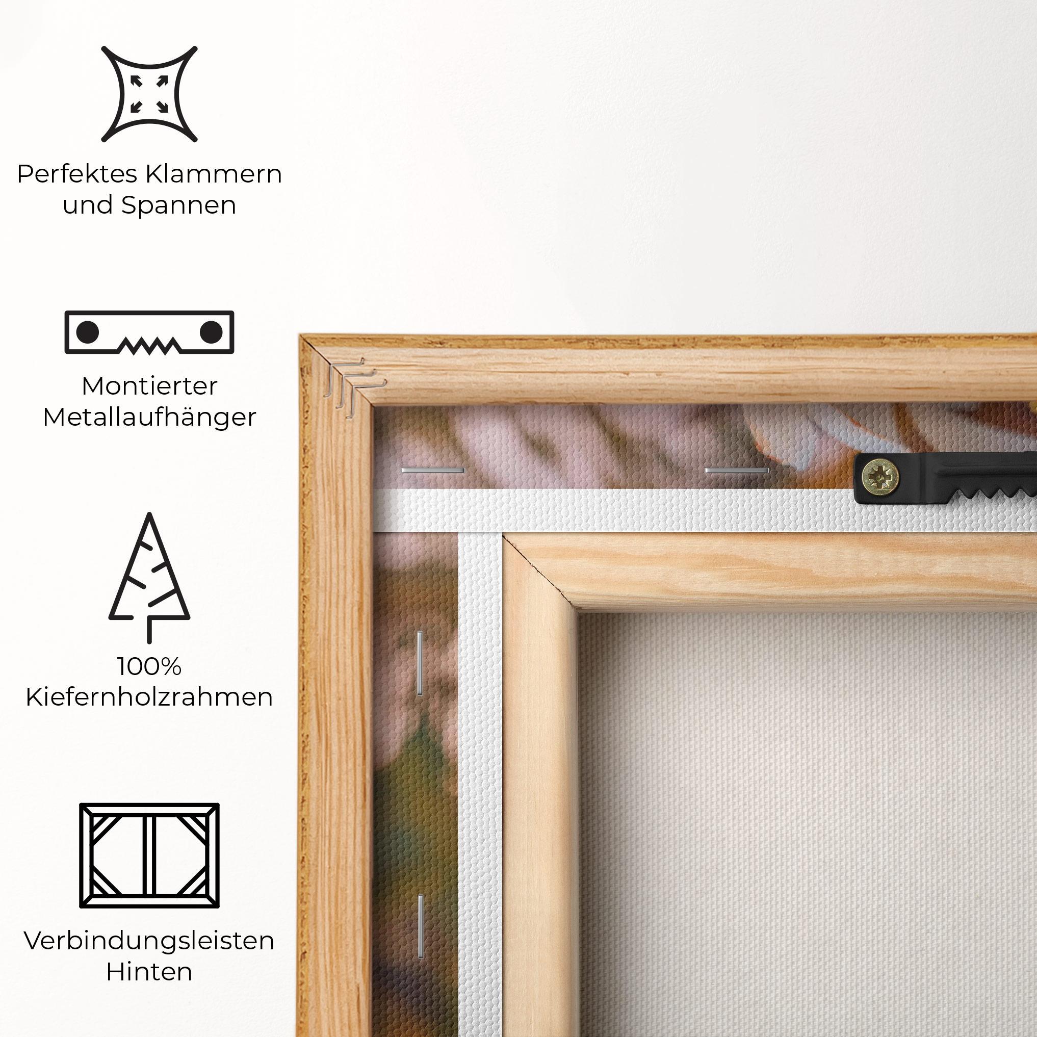 Leinwandbild White Plumeria mockup 5