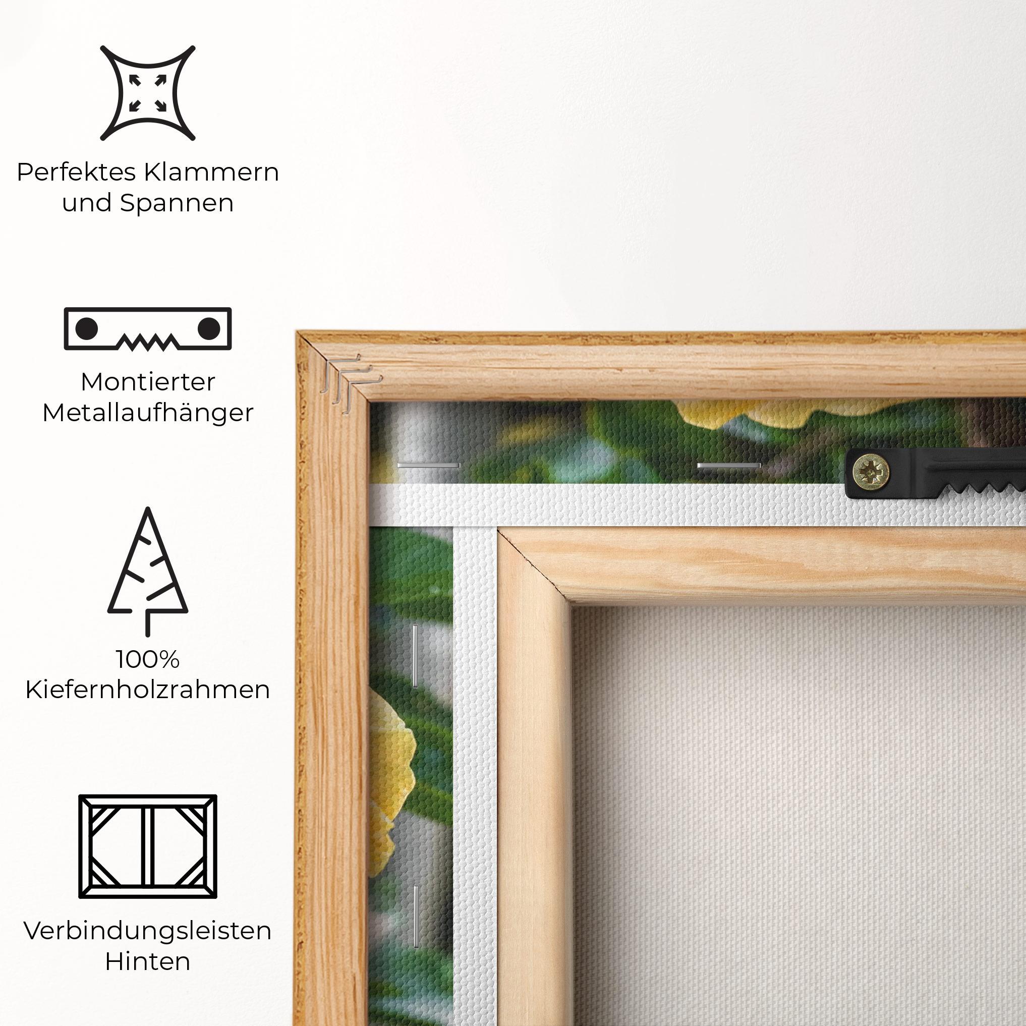 Leinwandbild Yellow Hibiscus mockup 5