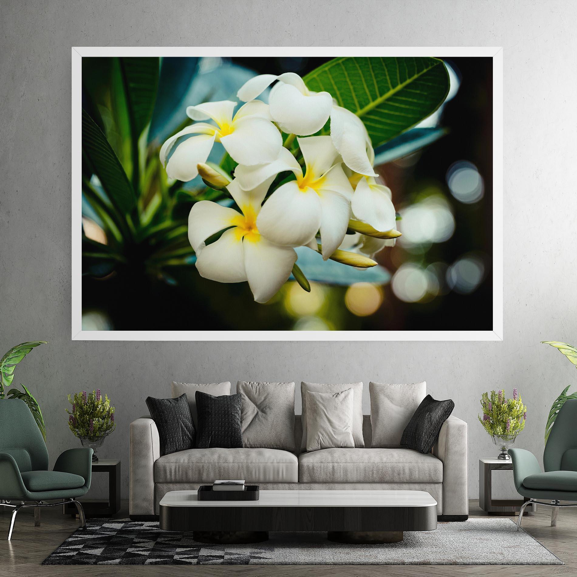Leinwandbild Beautiful White Exotic mockup 7