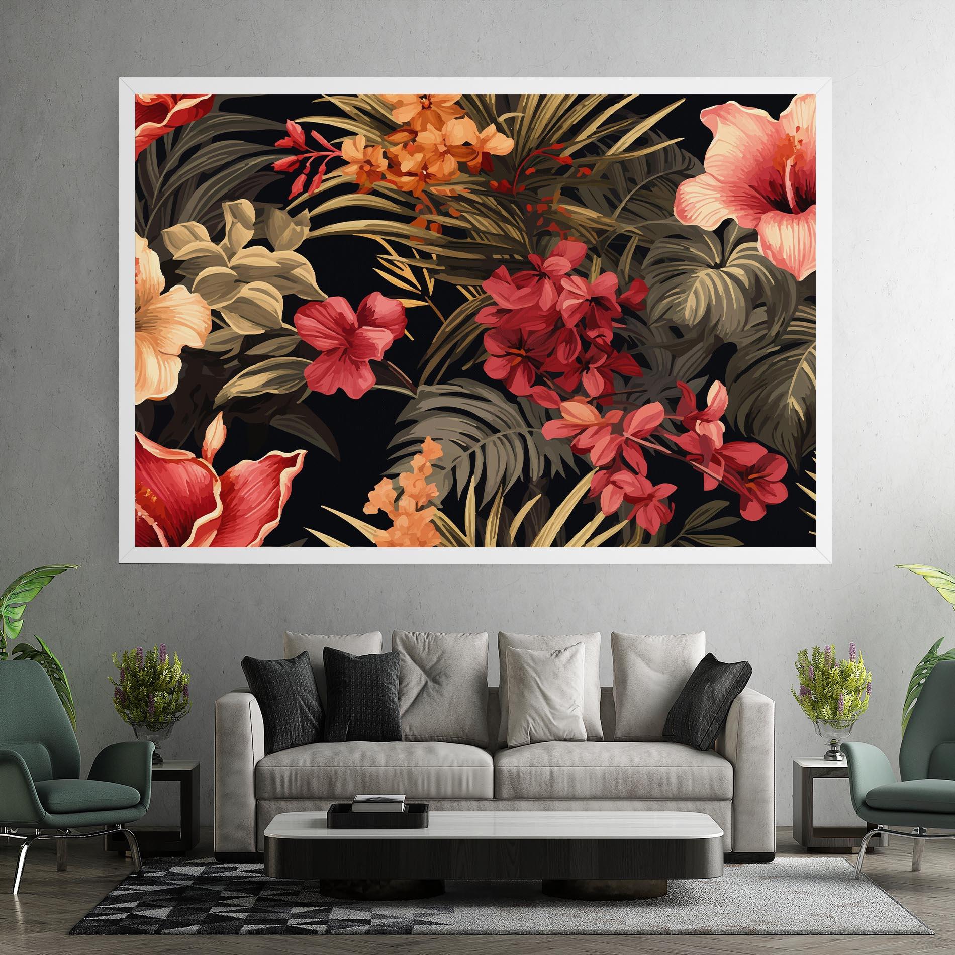 Leinwandbild Exotic Flower Plant mockup 7