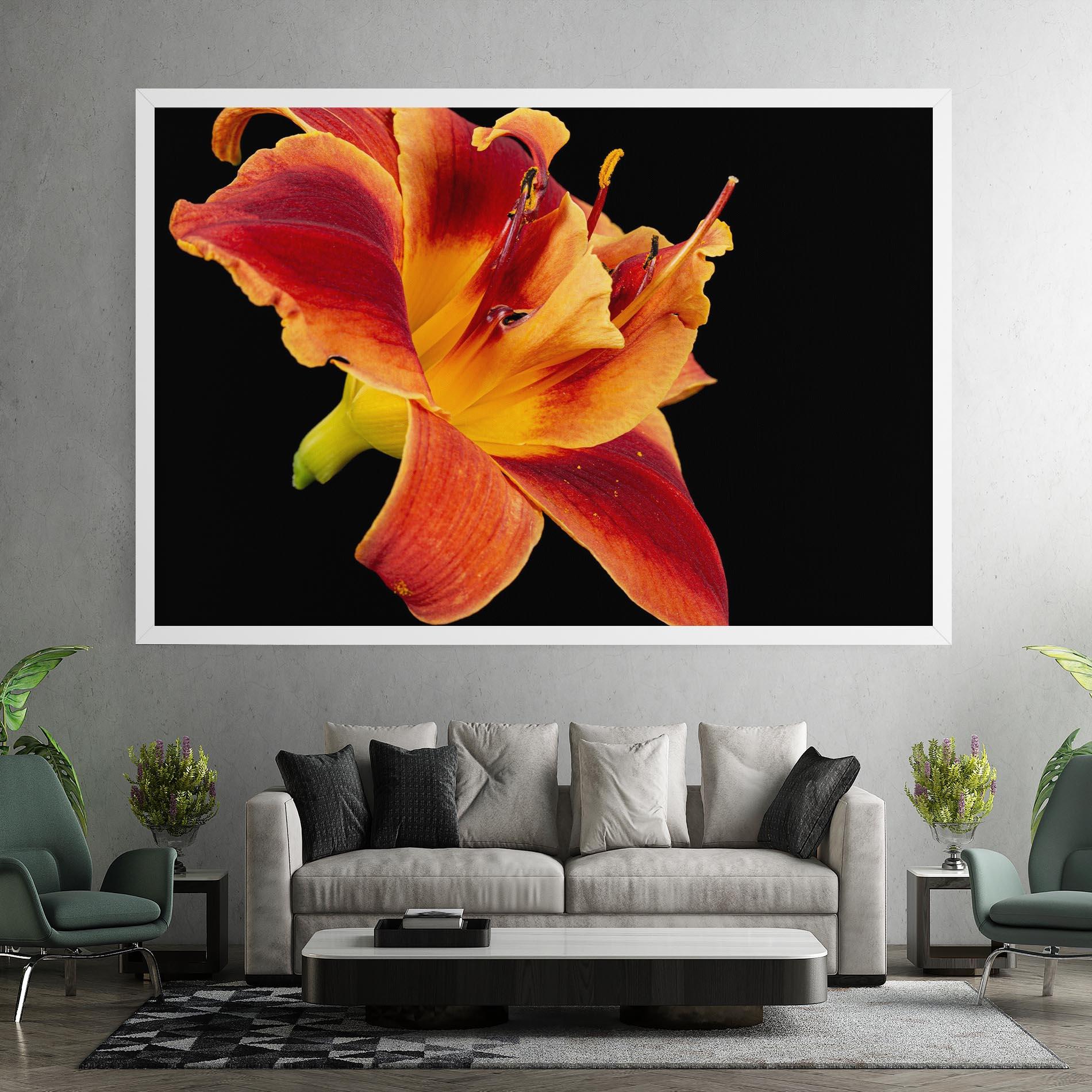 Leinwandbild Exotic Orange Red mockup 7