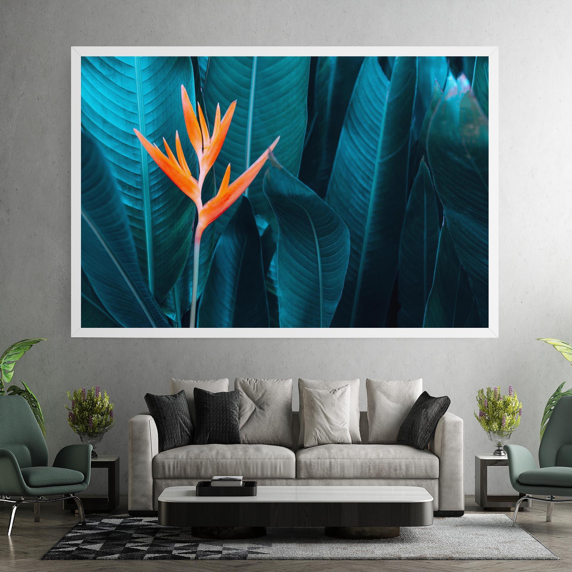 Leinwandbild Orange Green Exotic mockup 7