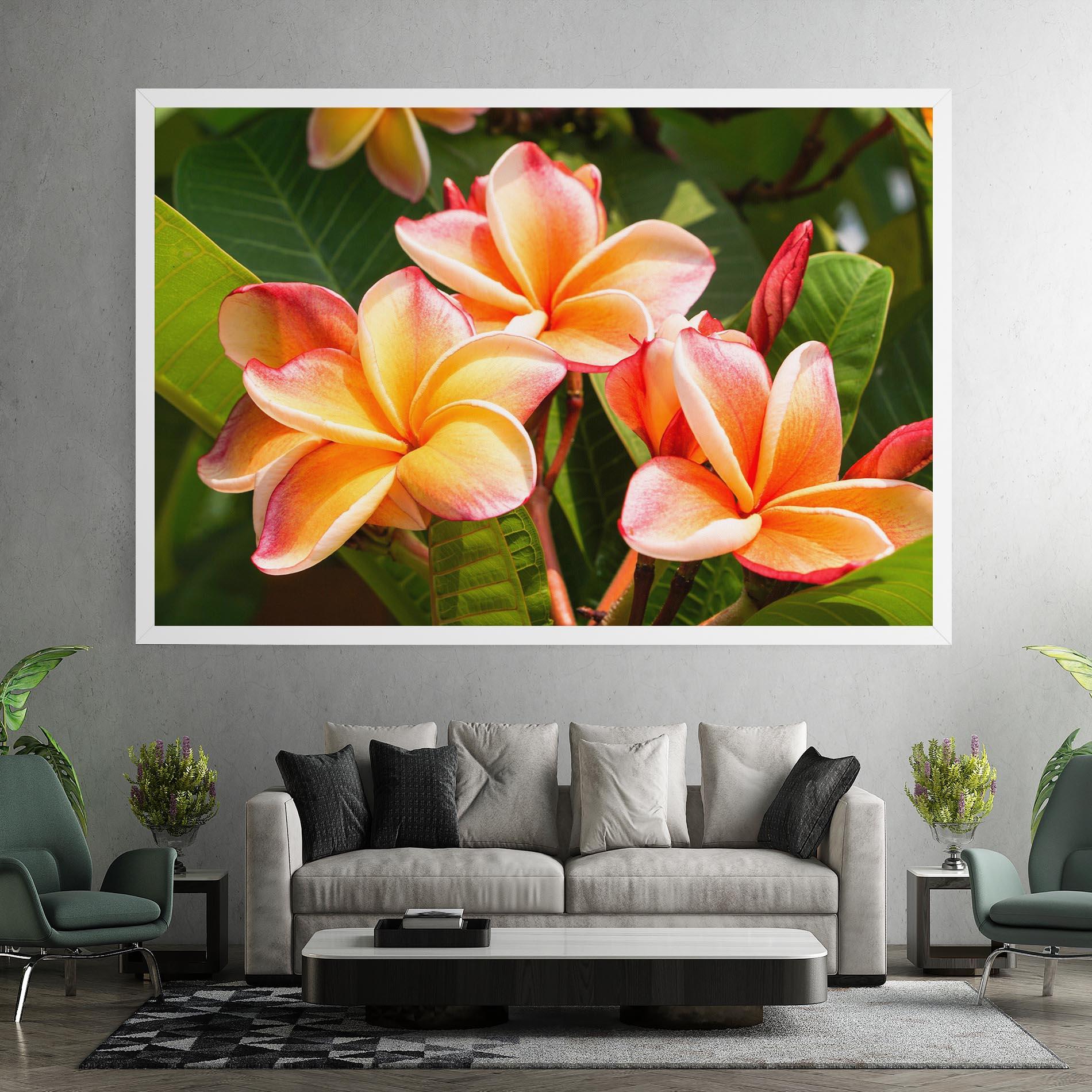 Leinwandbild Pretty Plumeria mockup 7