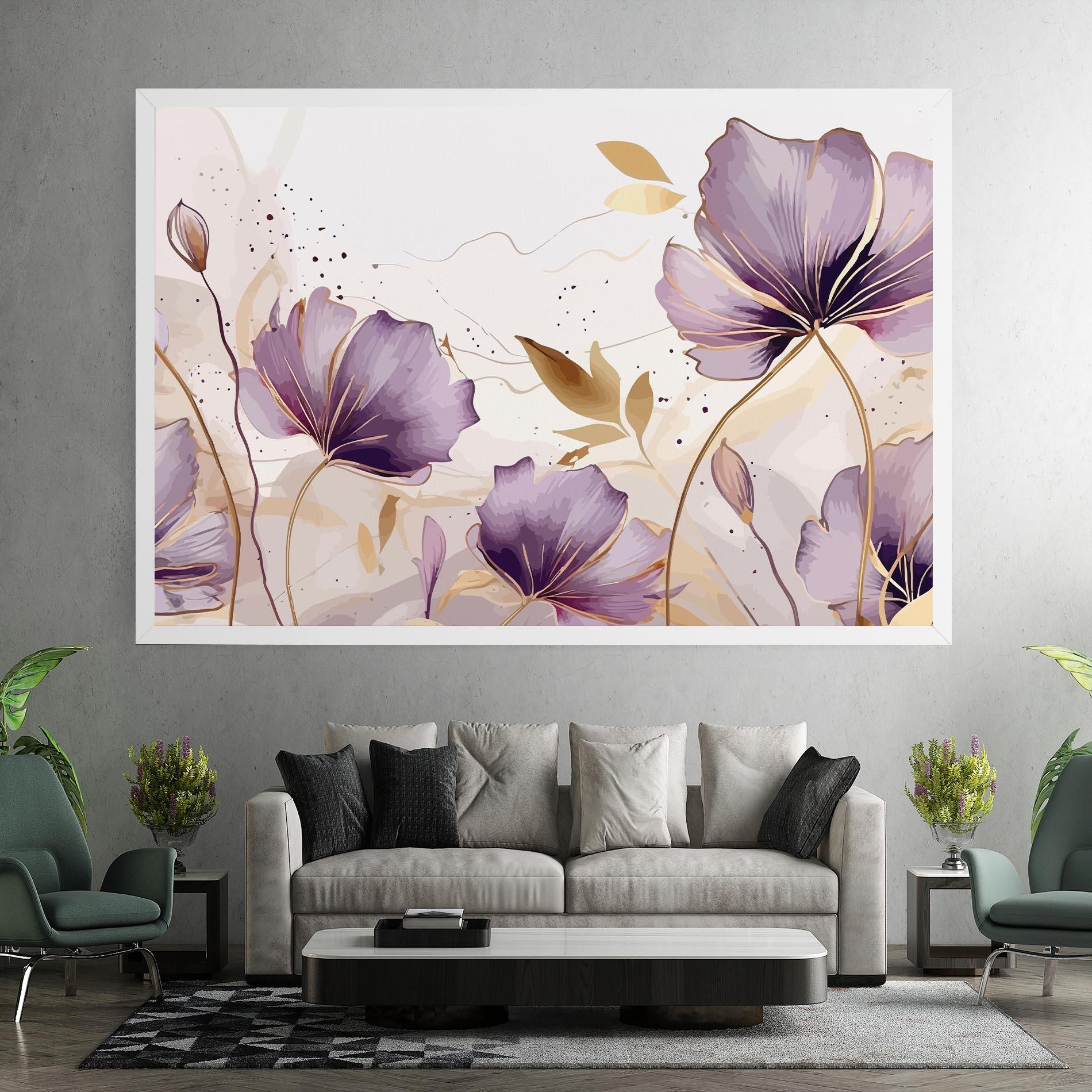 Leinwandbild Purple Gold Exotic mockup 7