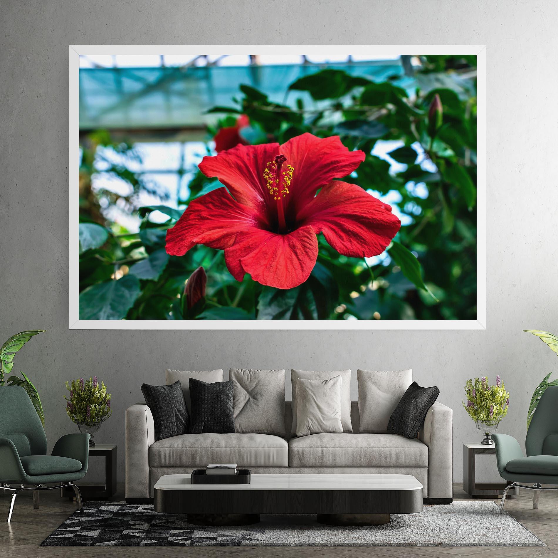 Leinwandbild Red Exotic Plant mockup 7