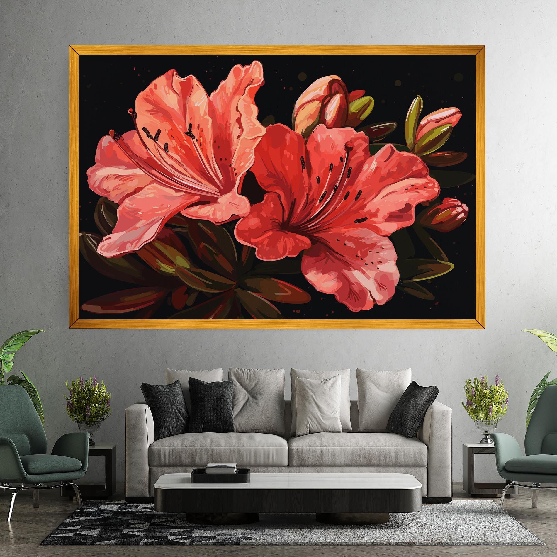 Art Exotic Flower mockup 7