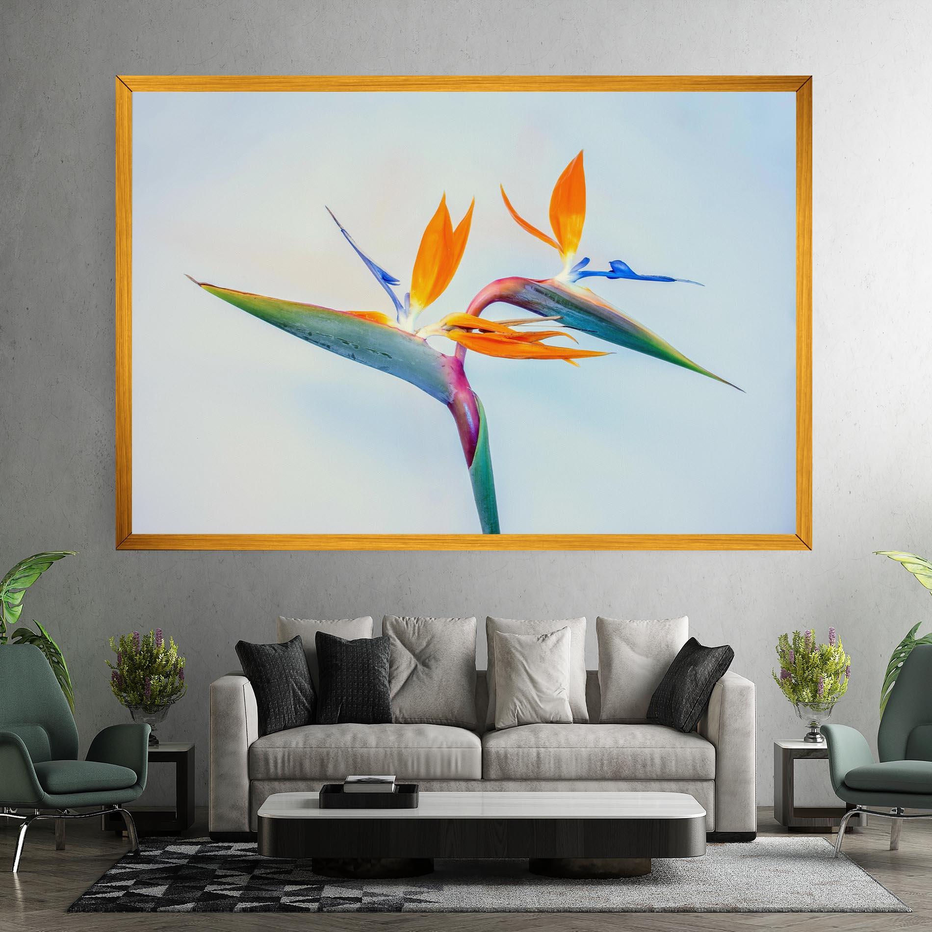 Leinwandbild Green Orange Exotic mockup 7