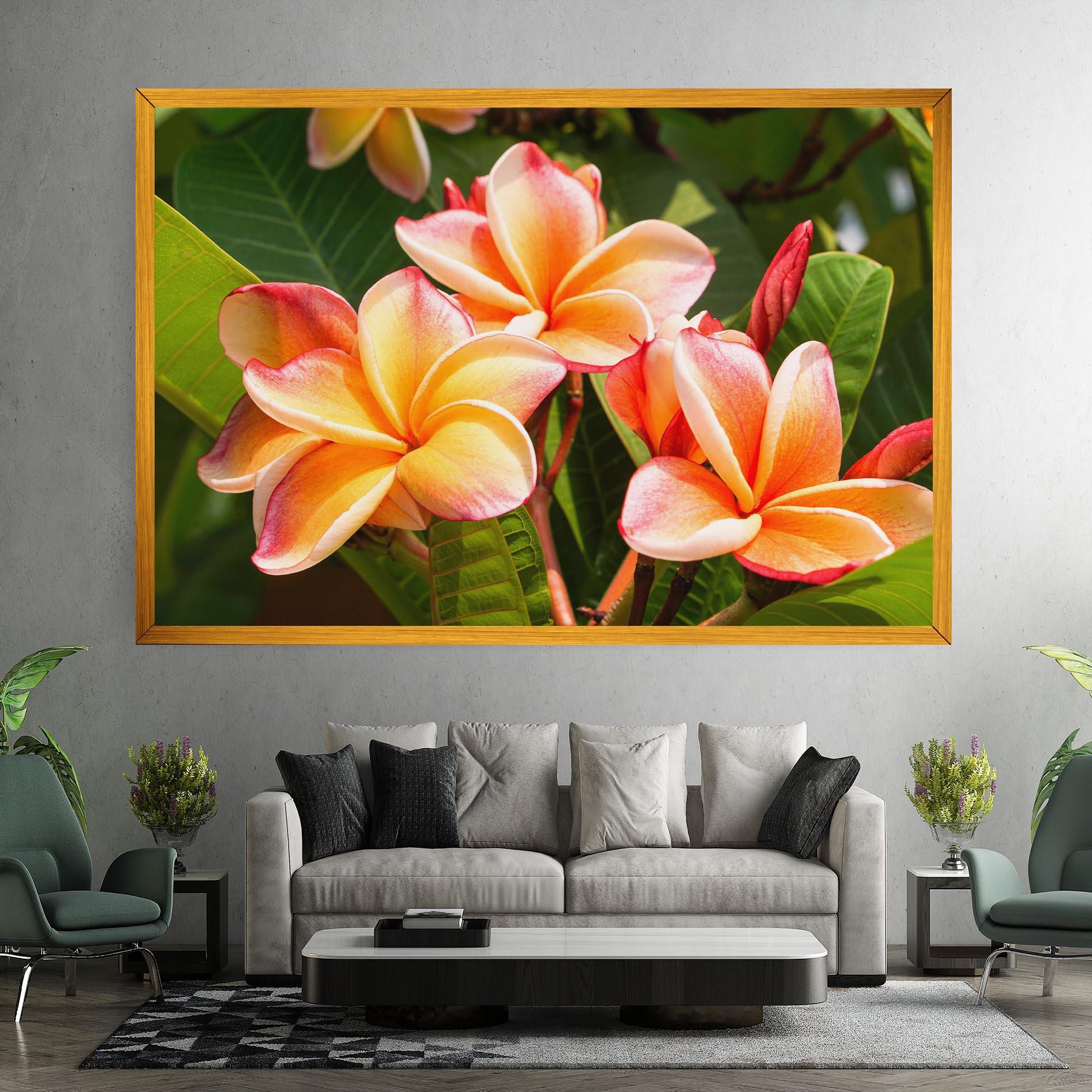 Leinwandbild Pretty Plumeria mockup 7