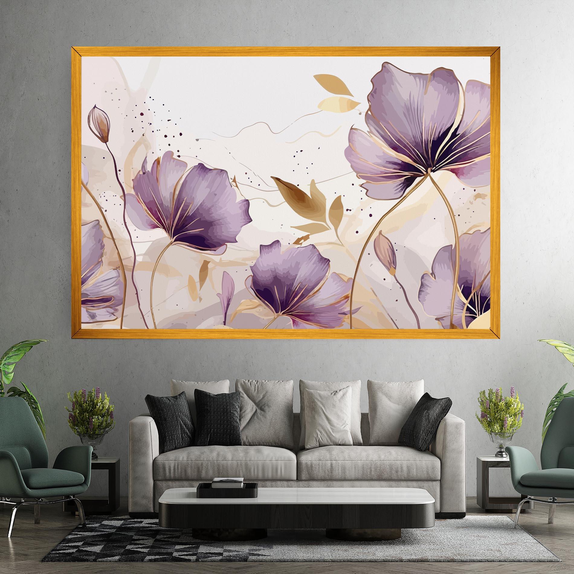 Leinwandbild Purple Gold Exotic mockup 7