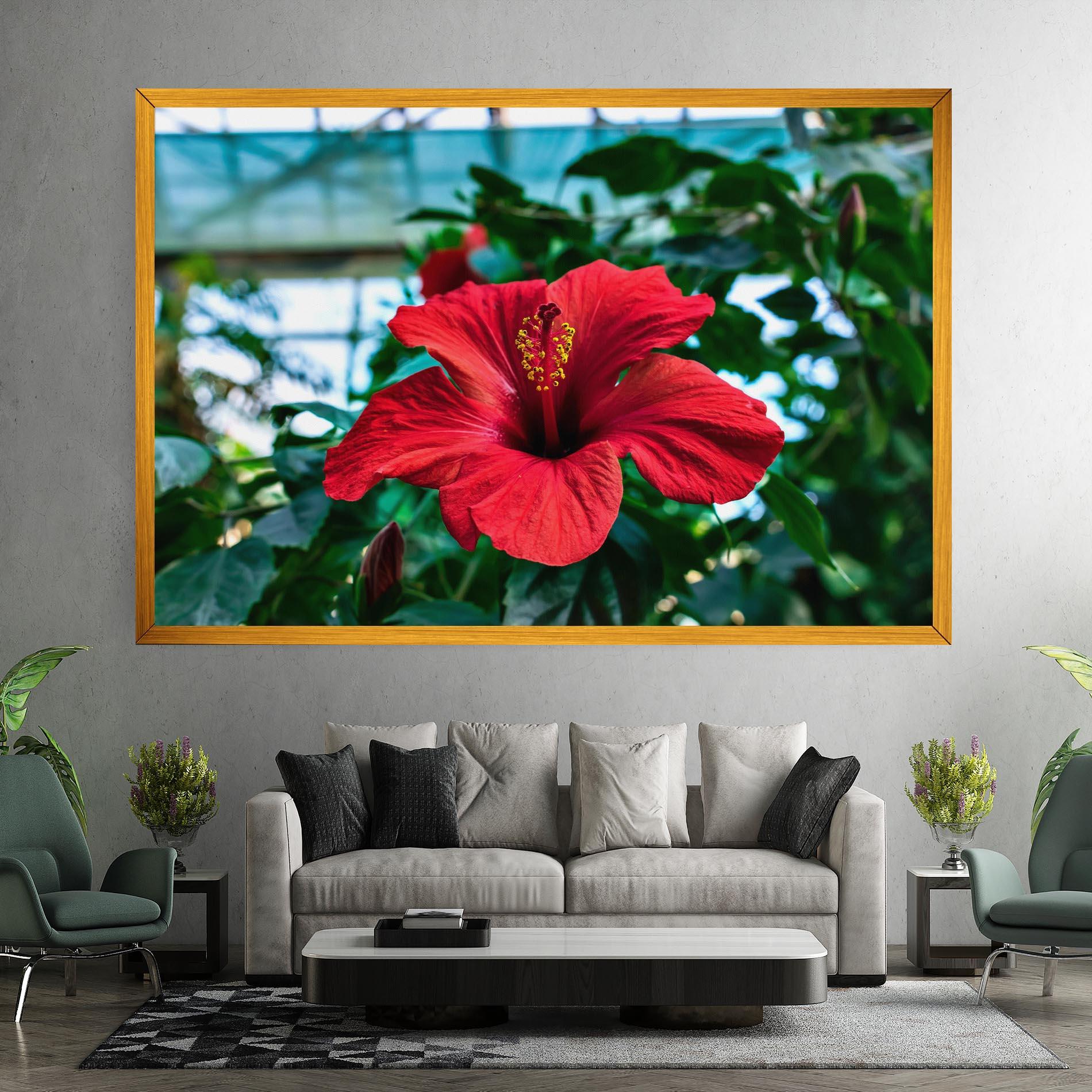 Leinwandbild Red Exotic Plant mockup 7