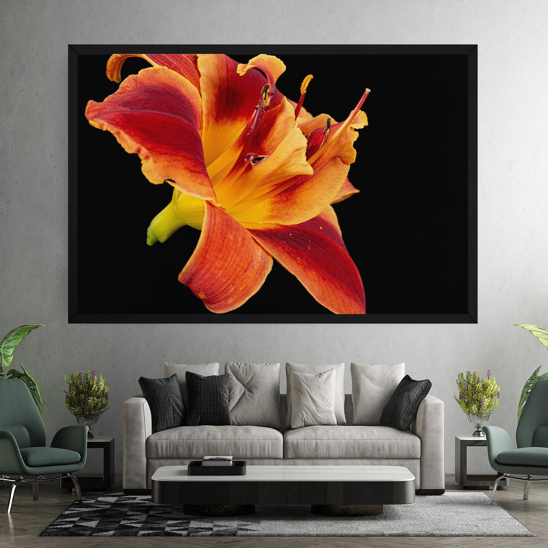 Leinwandbild Exotic Orange Red mockup 7