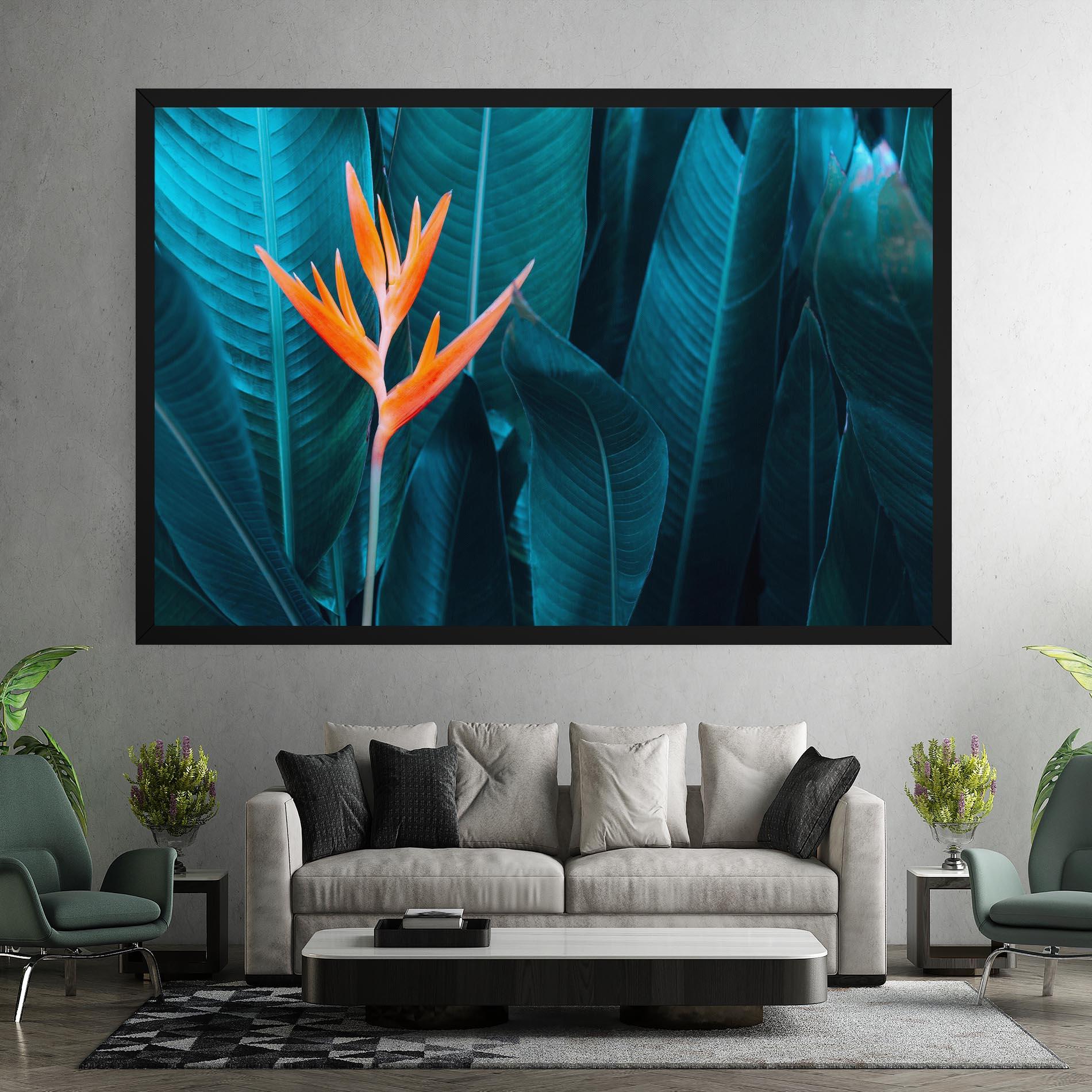 Leinwandbild Orange Green Exotic mockup 7