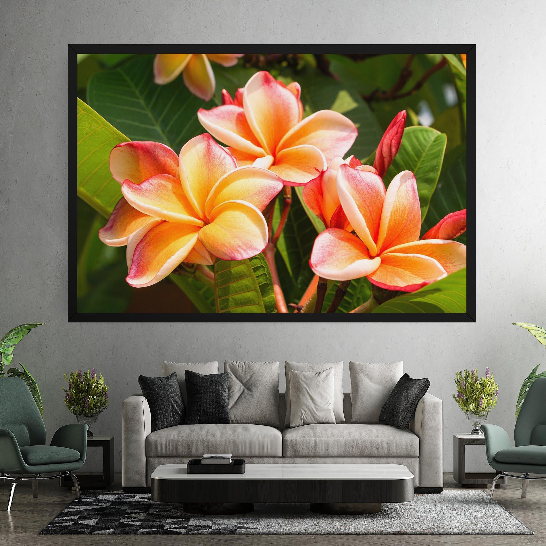 Leinwandbild Pretty Plumeria mockup 7