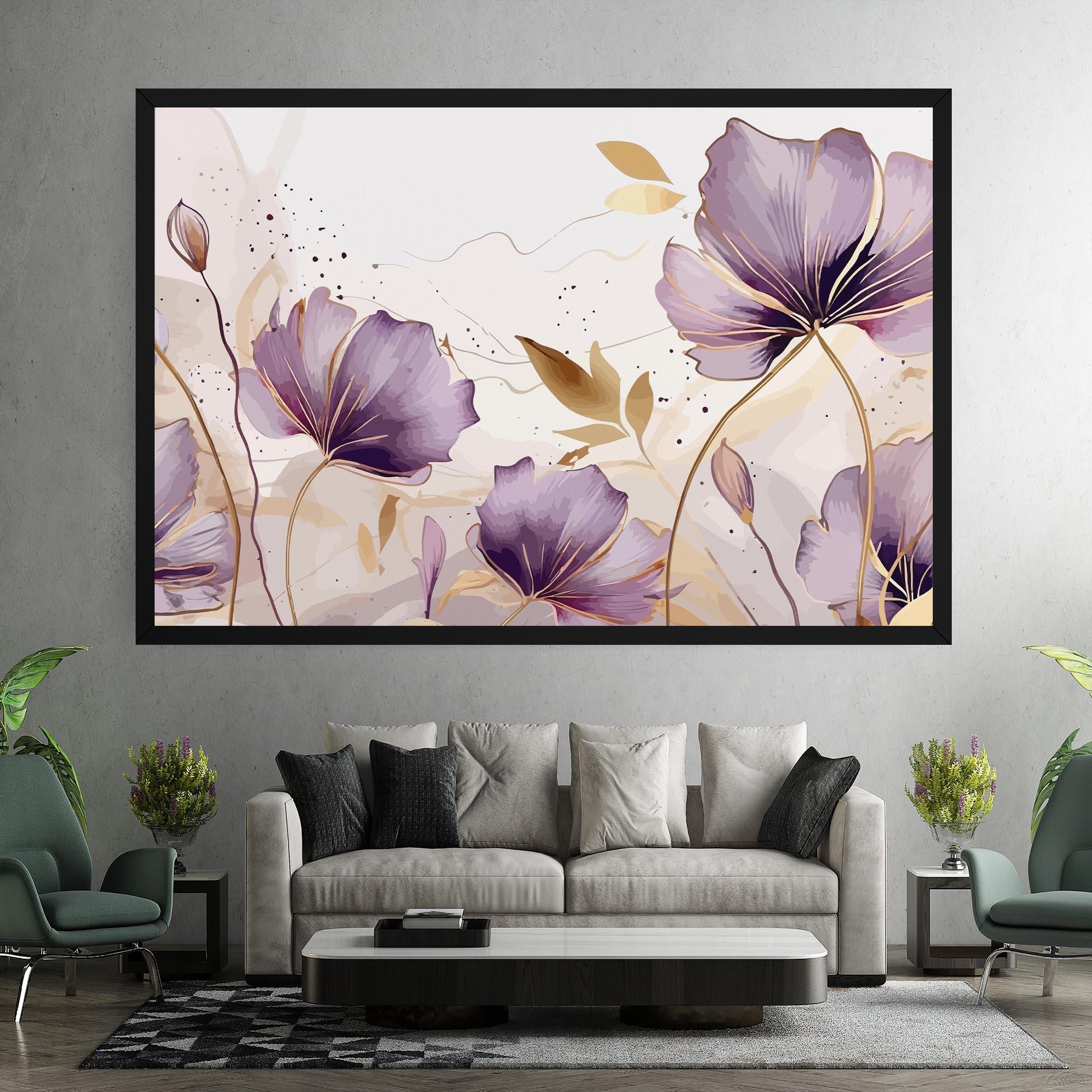 Leinwandbild Purple Gold Exotic mockup 7