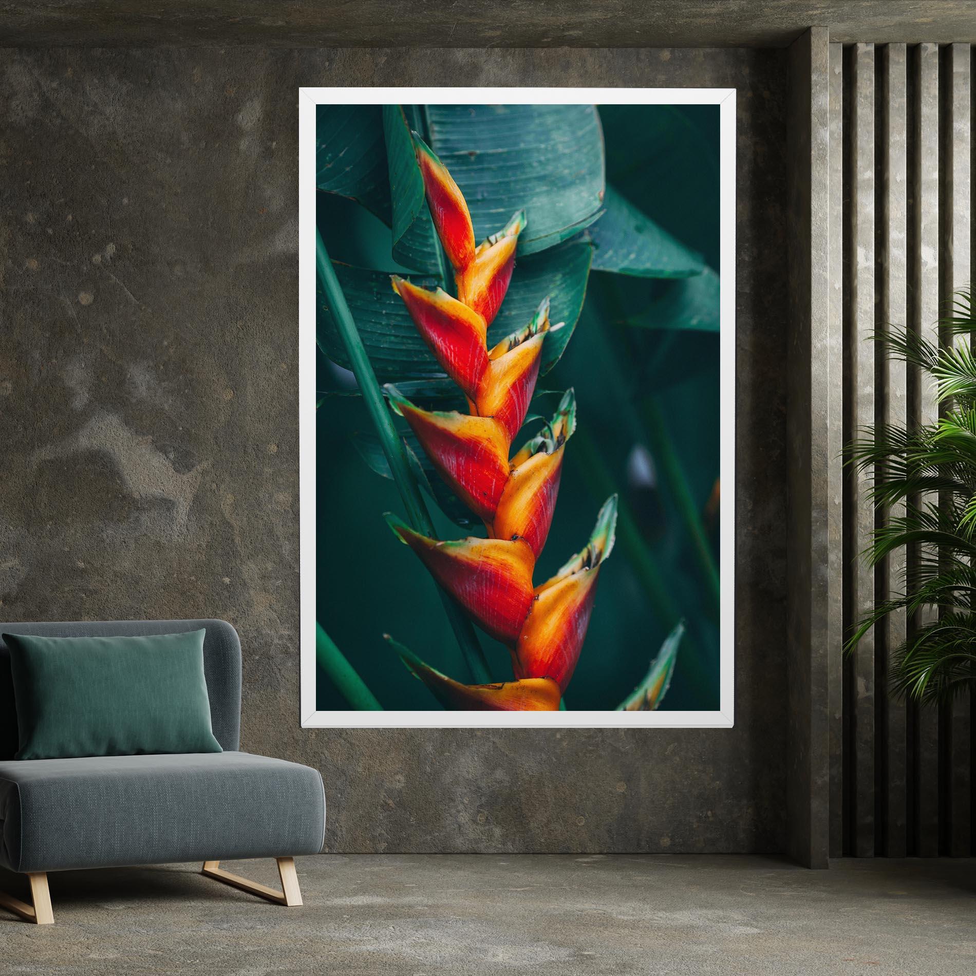 Leinwandbild Red Orange Exotic mockup 7