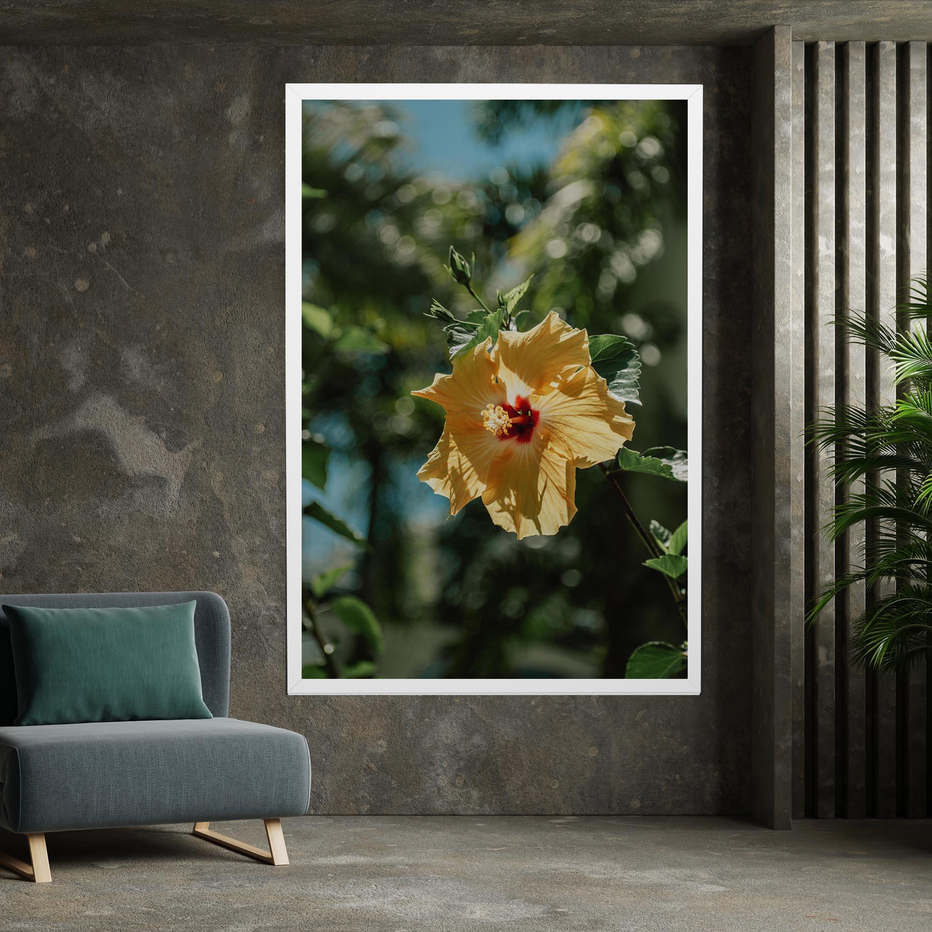 Leinwandbild Yellow Pretty Exotic mockup 7