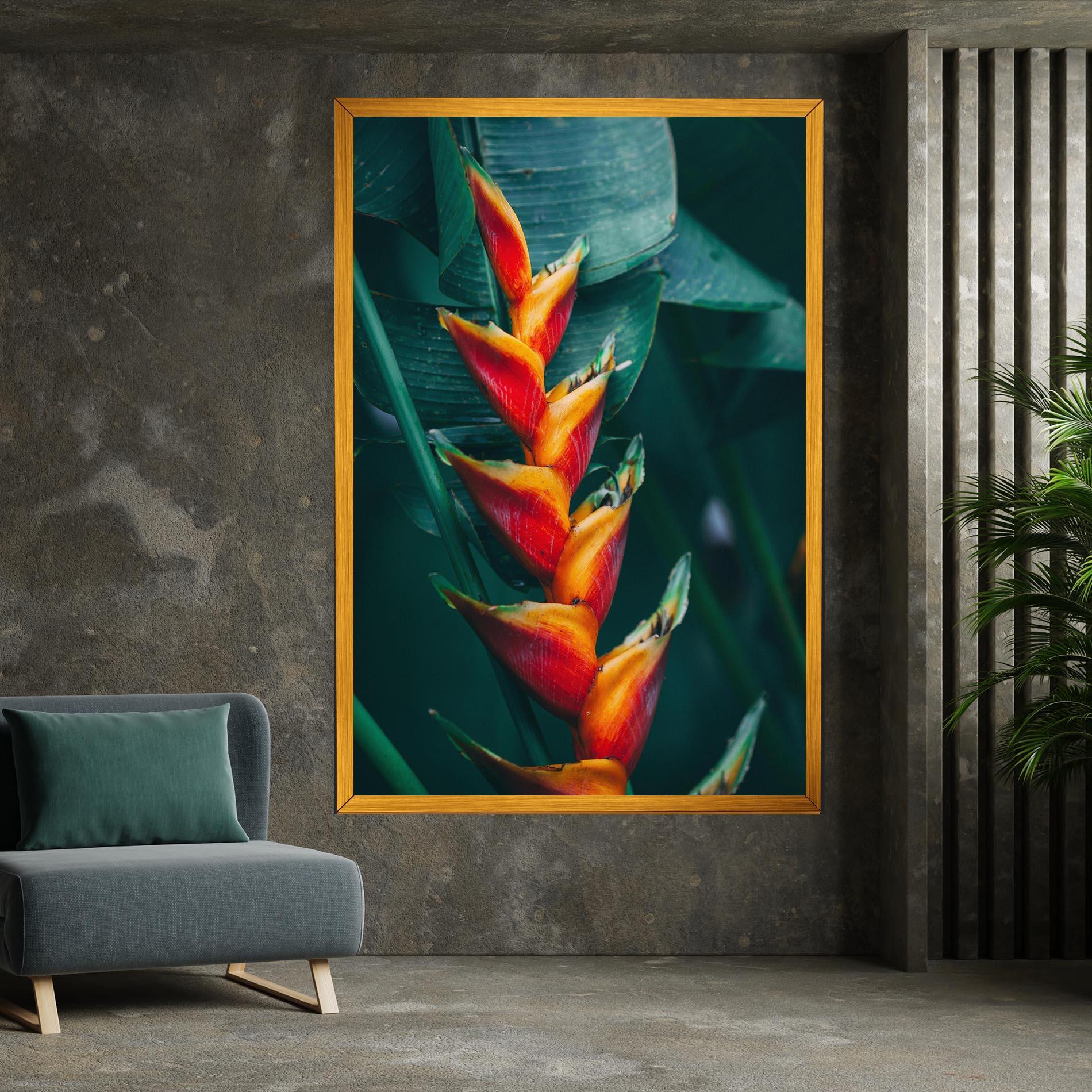 Leinwandbild Red Orange Exotic mockup 7