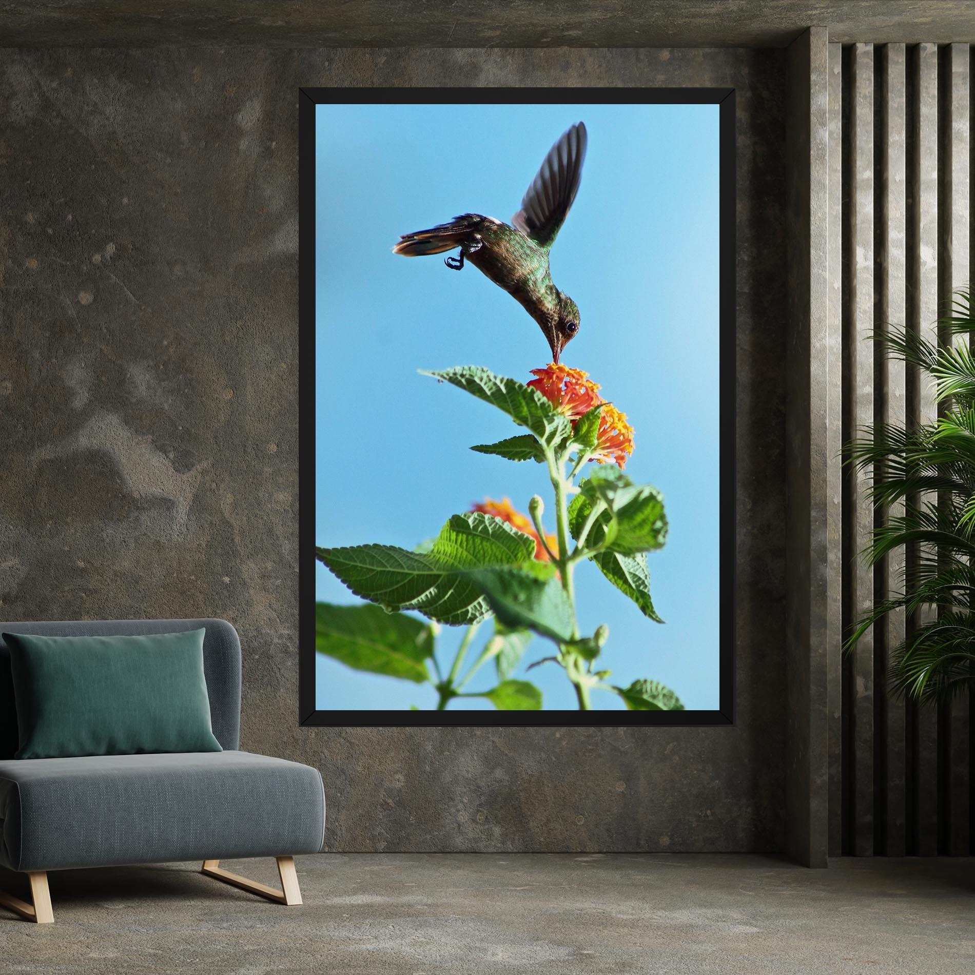 Leinwandbild Bird Exotic Flower mockup 7