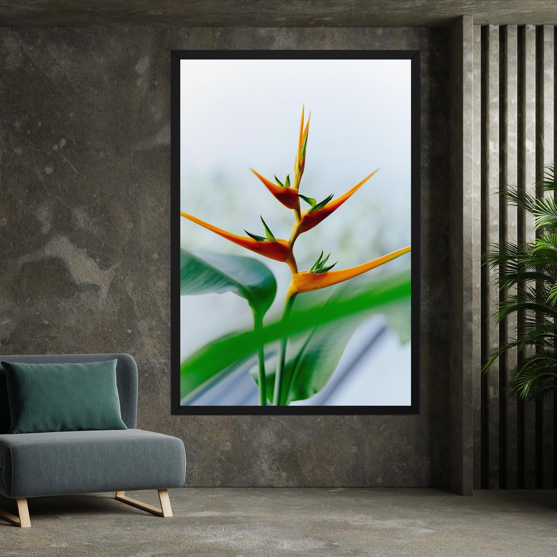 Leinwandbild Exotic Orange Green mockup 7