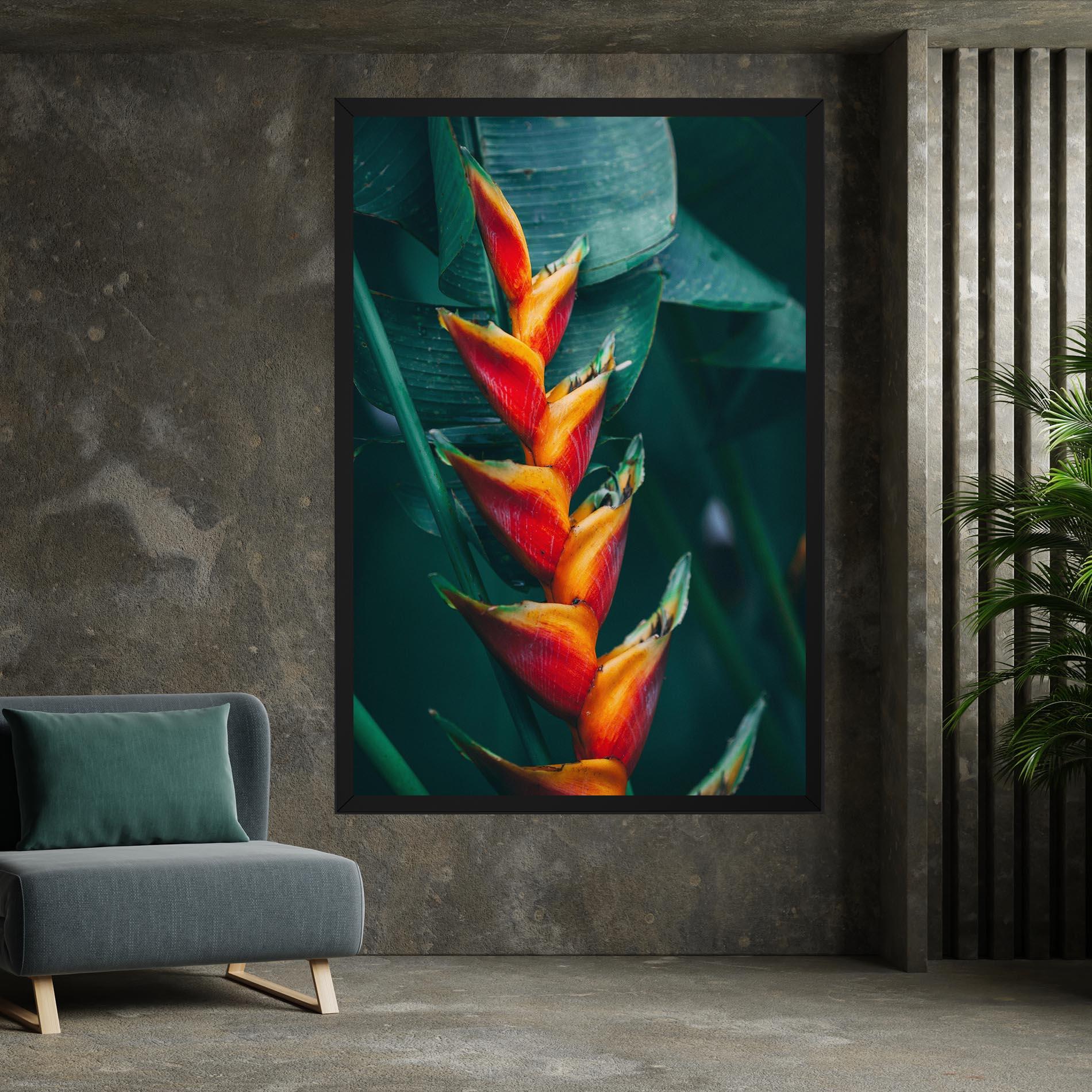 Leinwandbild Red Orange Exotic mockup 7